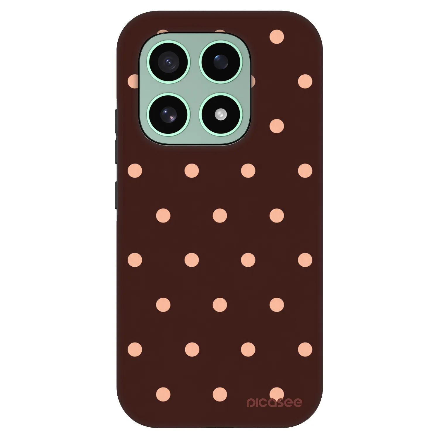 Picasee Fashion Case za Xiaomi 17 - Peach Dots & Chocolate