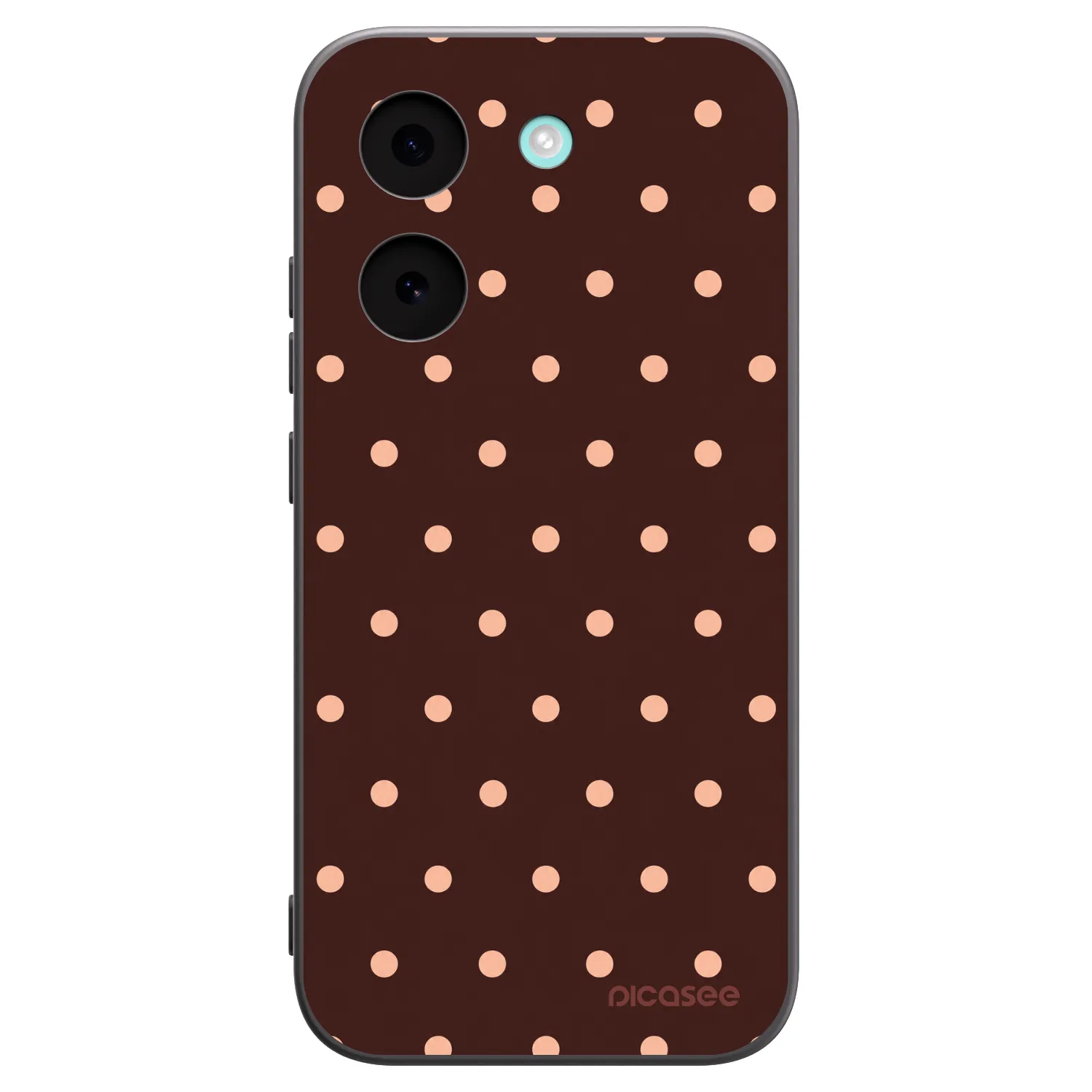 Picasee crna silikonska maskica za Xiaomi Poco X8 Pro - Peach Dots & Chocolate