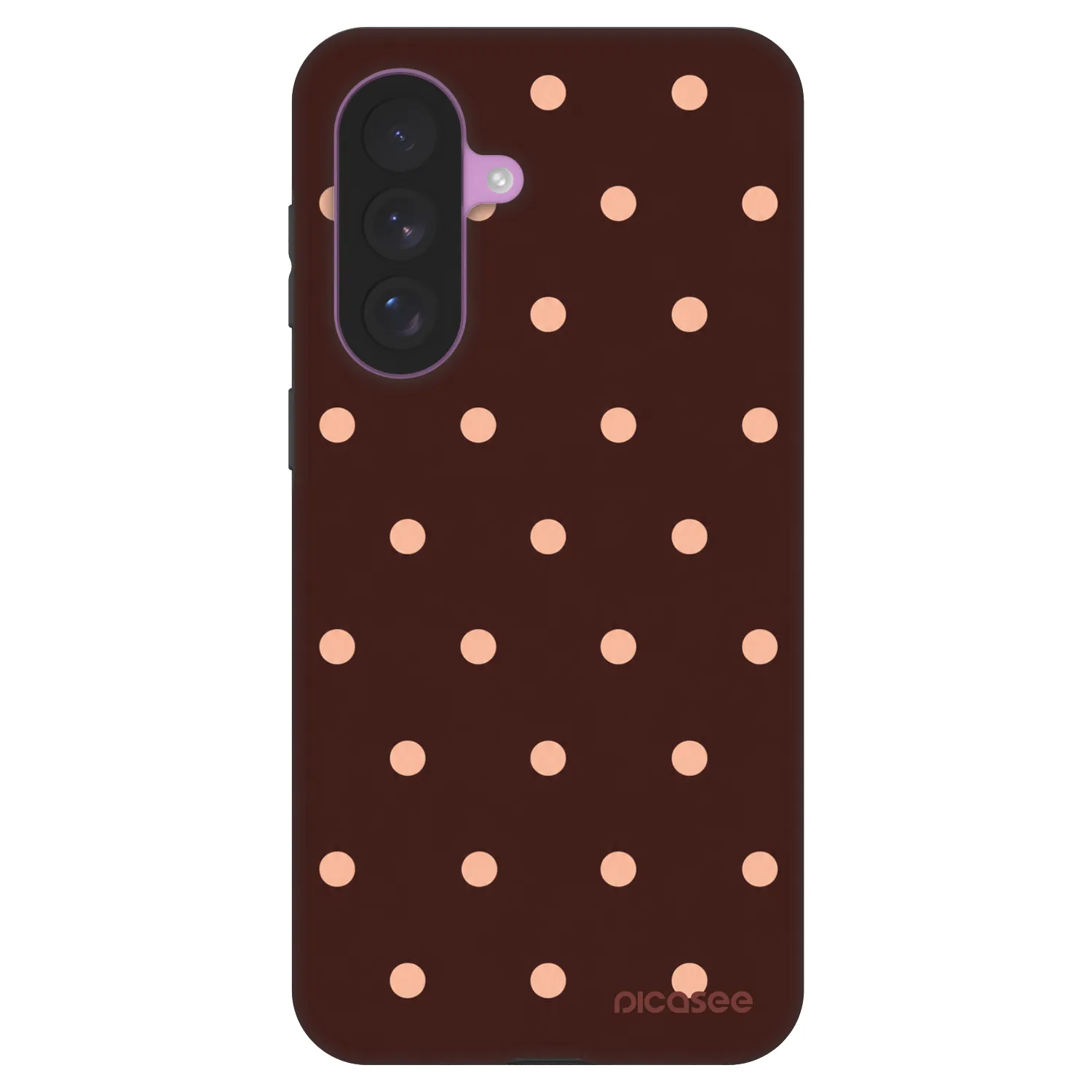 Picasee Fashion Case za Samsung Galaxy A57 5G - Peach Dots & Chocolate