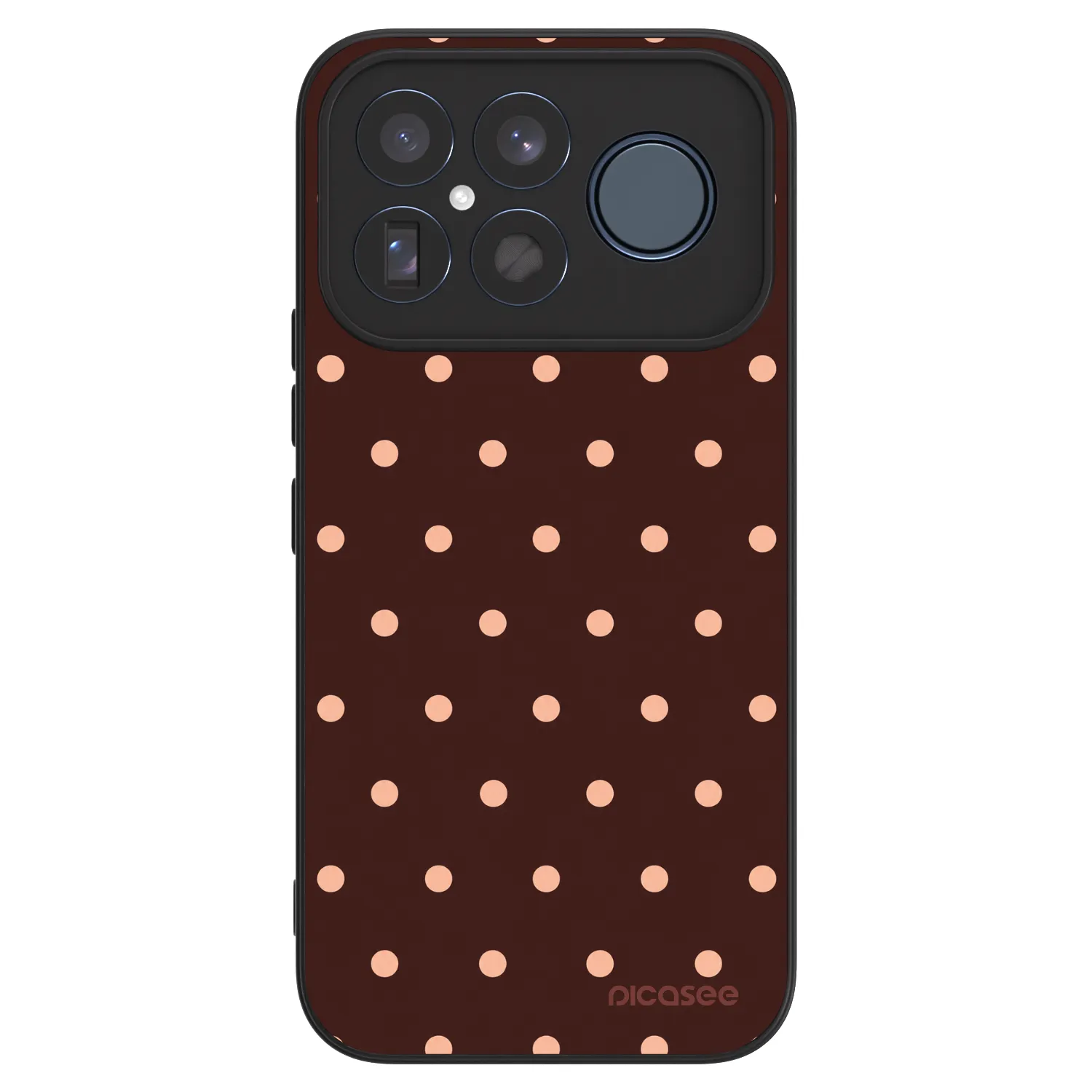 Picasee ULTIMATE CASE za Xiaomi Poco F8 Ultra - Peach Dots & Chocolate