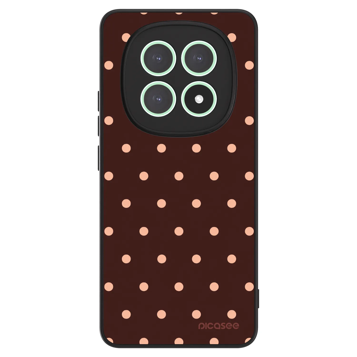 Picasee ULTIMATE CASE za Xiaomi Redmi Note 15 5G - Peach Dots & Chocolate