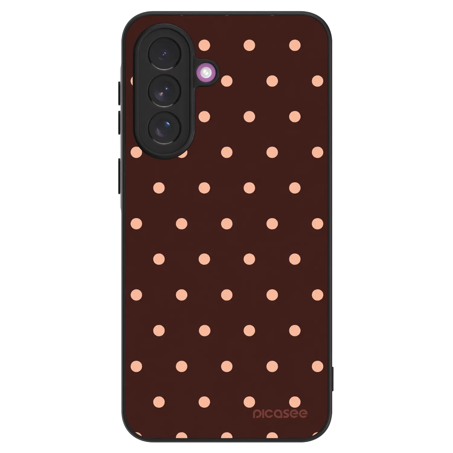 Picasee ULTIMATE CASE za Samsung Galaxy A37 - Peach Dots & Chocolate