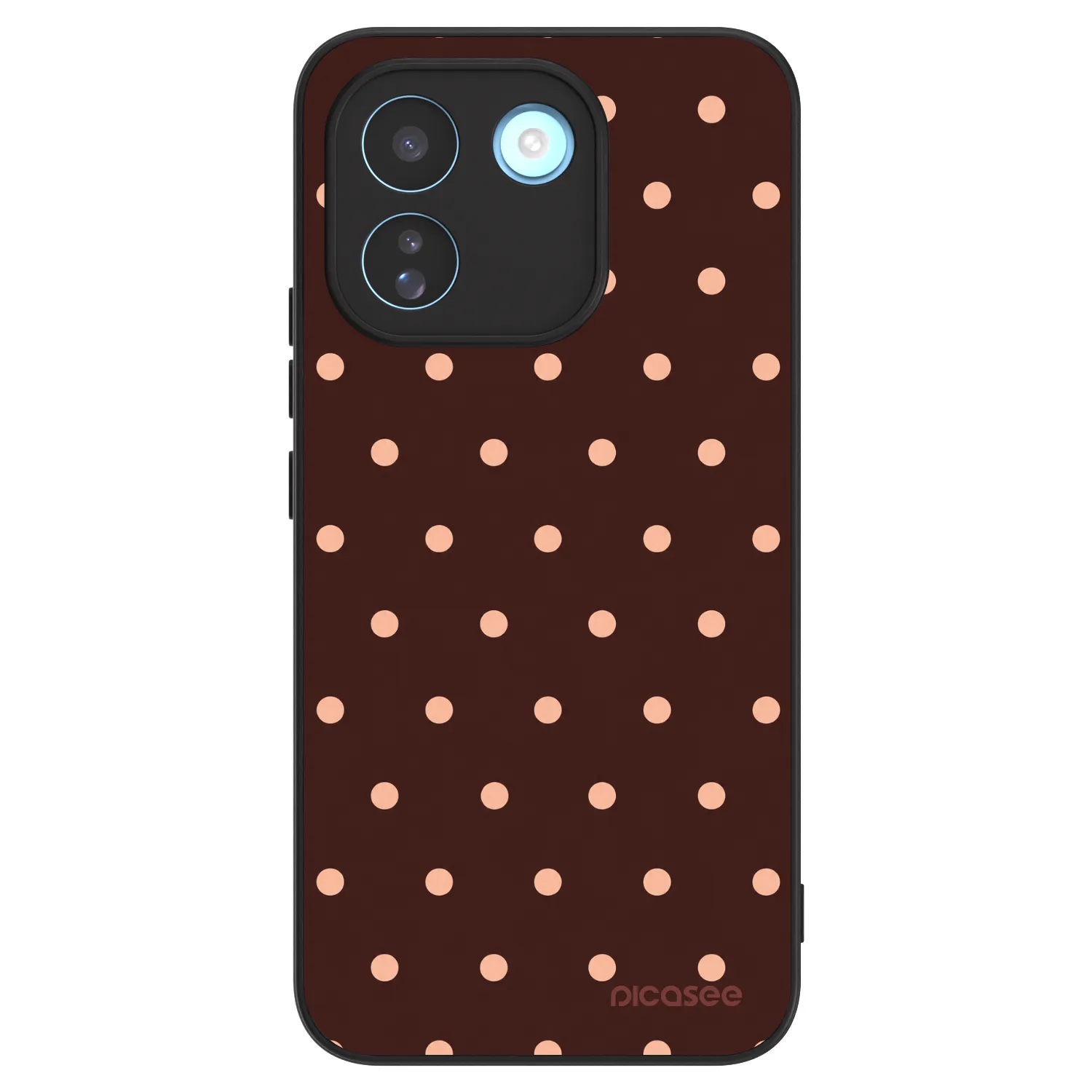 Picasee ULTIMATE CASE za Xiaomi Redmi Note 17 Pro MAX 5G - Peach Dots & Chocolate
