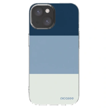 Picasee silikonska prozirna maskica za Apple iPhone 15 - Coastal Blue