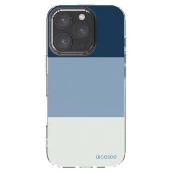 Picasee silikonska prozirna maskica za Apple iPhone 16 Pro - Coastal Blue
