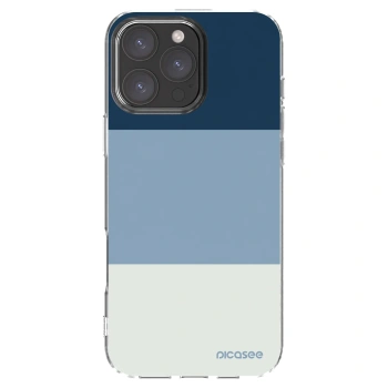 Picasee silikonska prozirna maskica za Apple iPhone 16 Pro Max - Coastal Blue