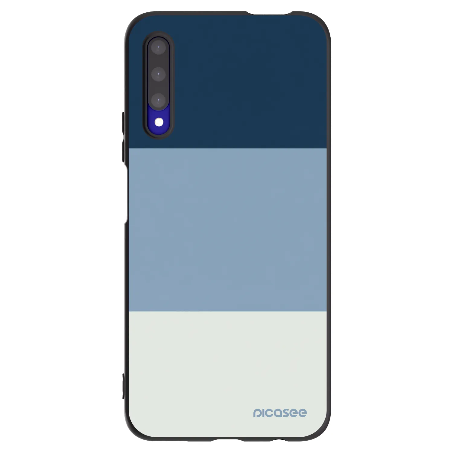 Picasee crna silikonska maskica za Honor 9X Pro - Coastal Blue