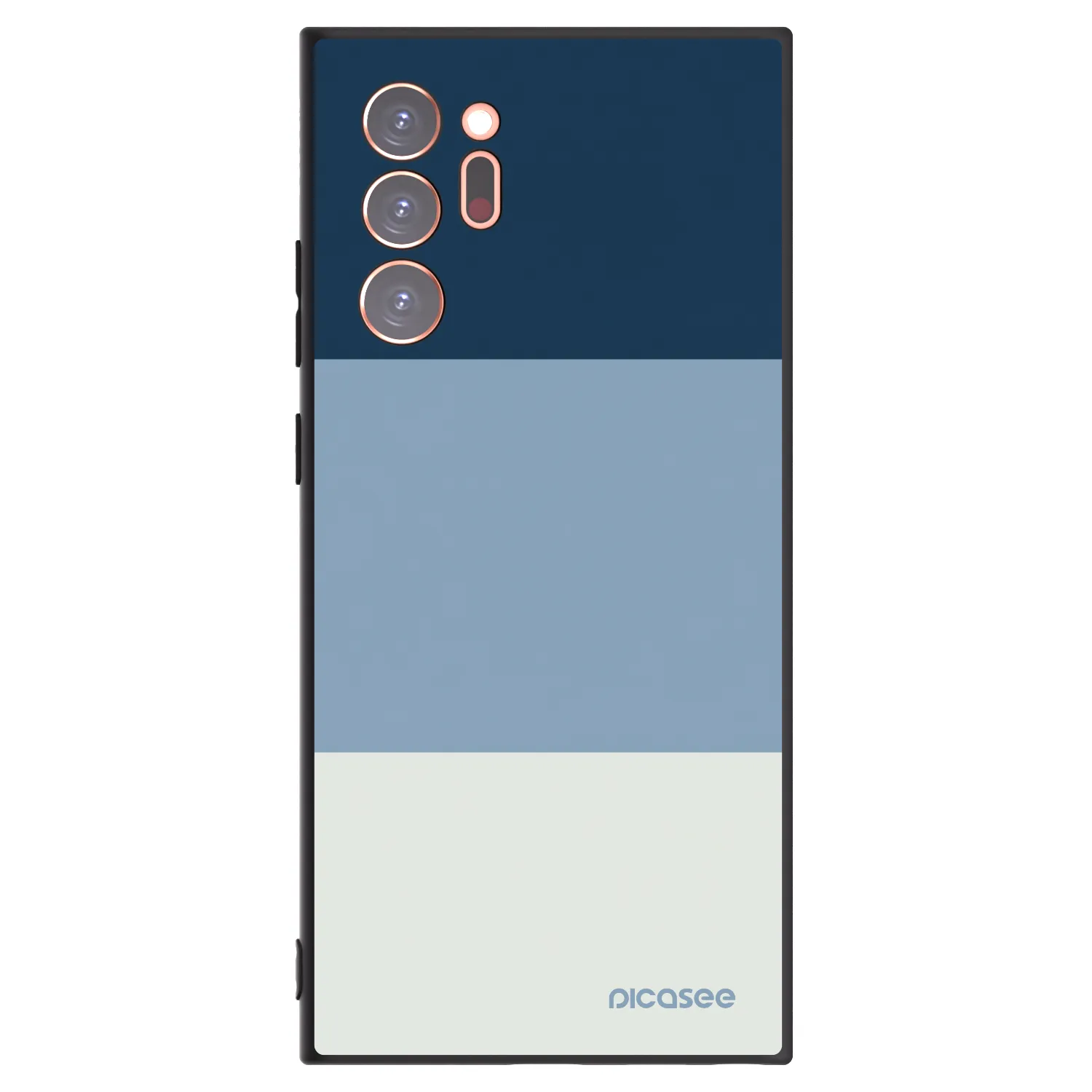 Picasee crna silikonska maskica za Samsung Galaxy Note 20 Ultra - Coastal Blue