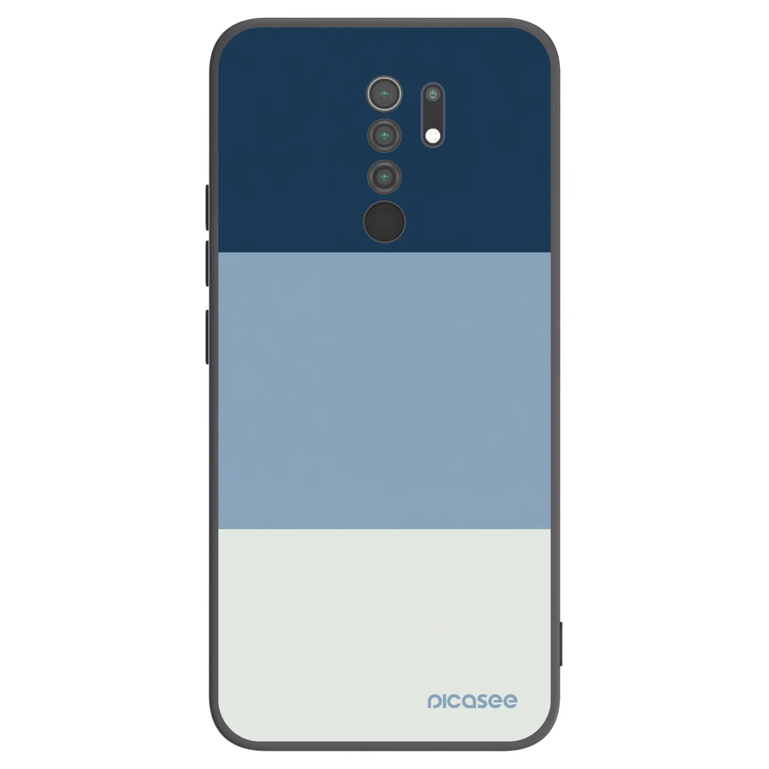 Picasee crna silikonska maskica za Xiaomi Redmi 9 - Coastal Blue