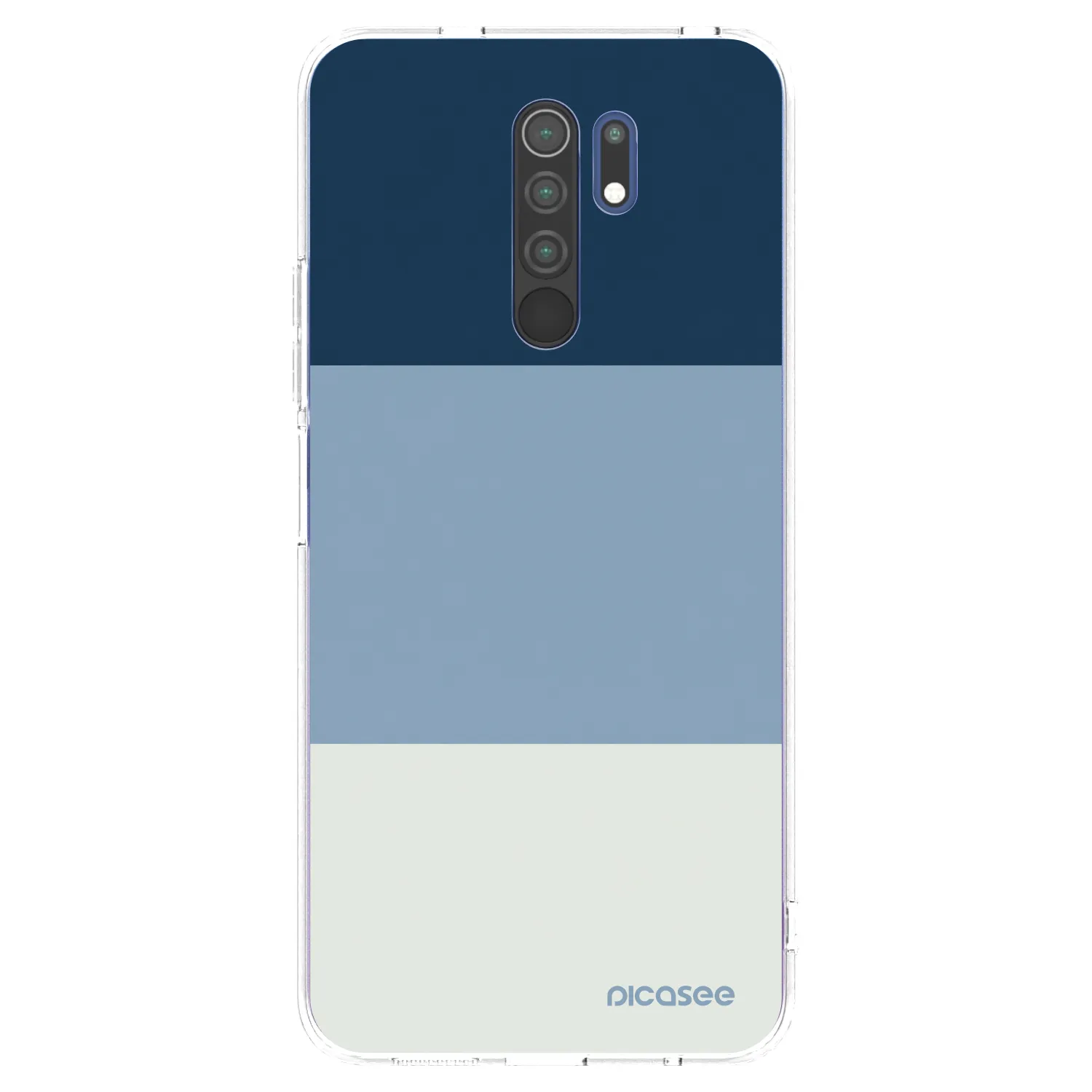 Picasee silikonska prozirna maskica za Xiaomi Redmi 9 - Coastal Blue