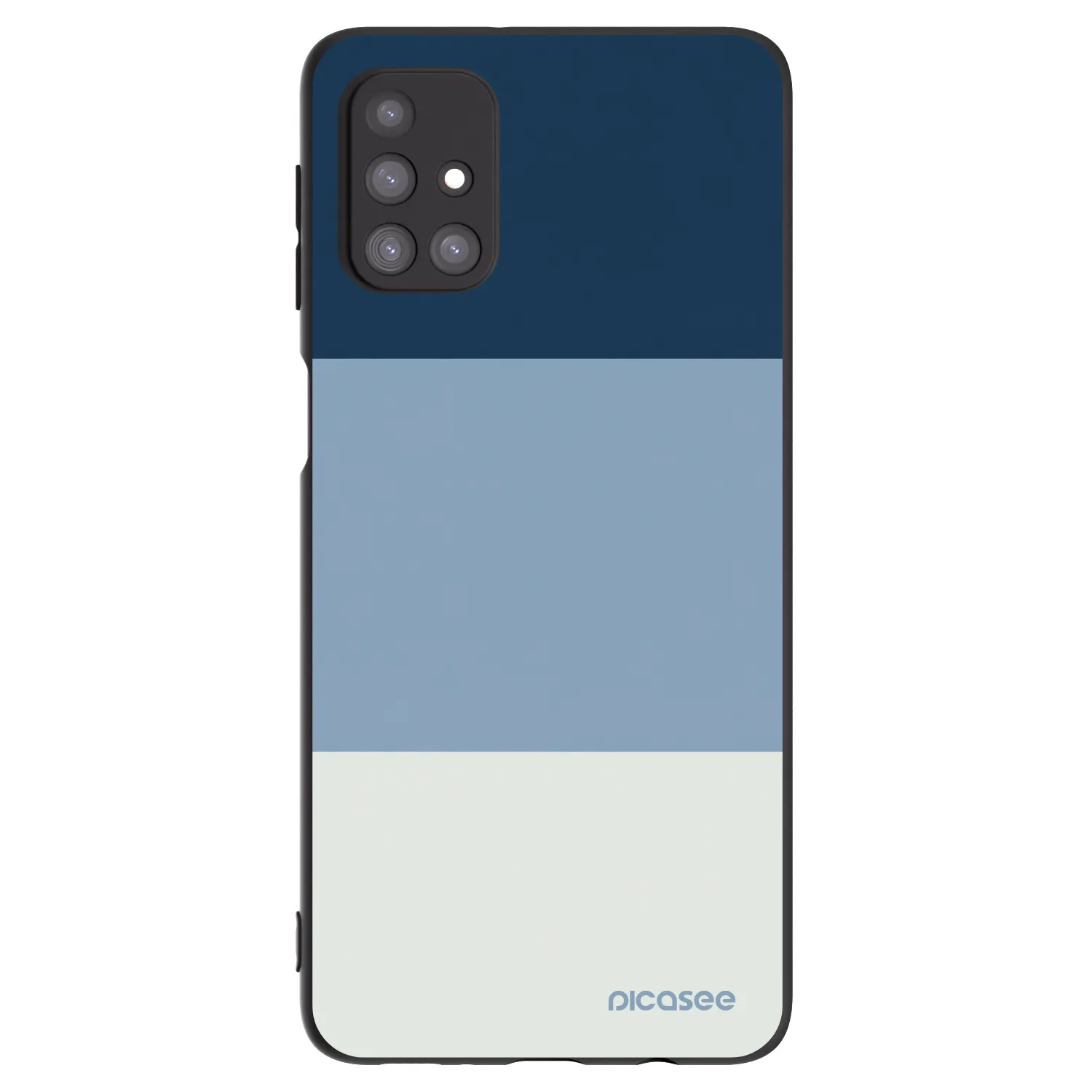 Picasee crna silikonska maskica za Samsung Galaxy M31s - Coastal Blue