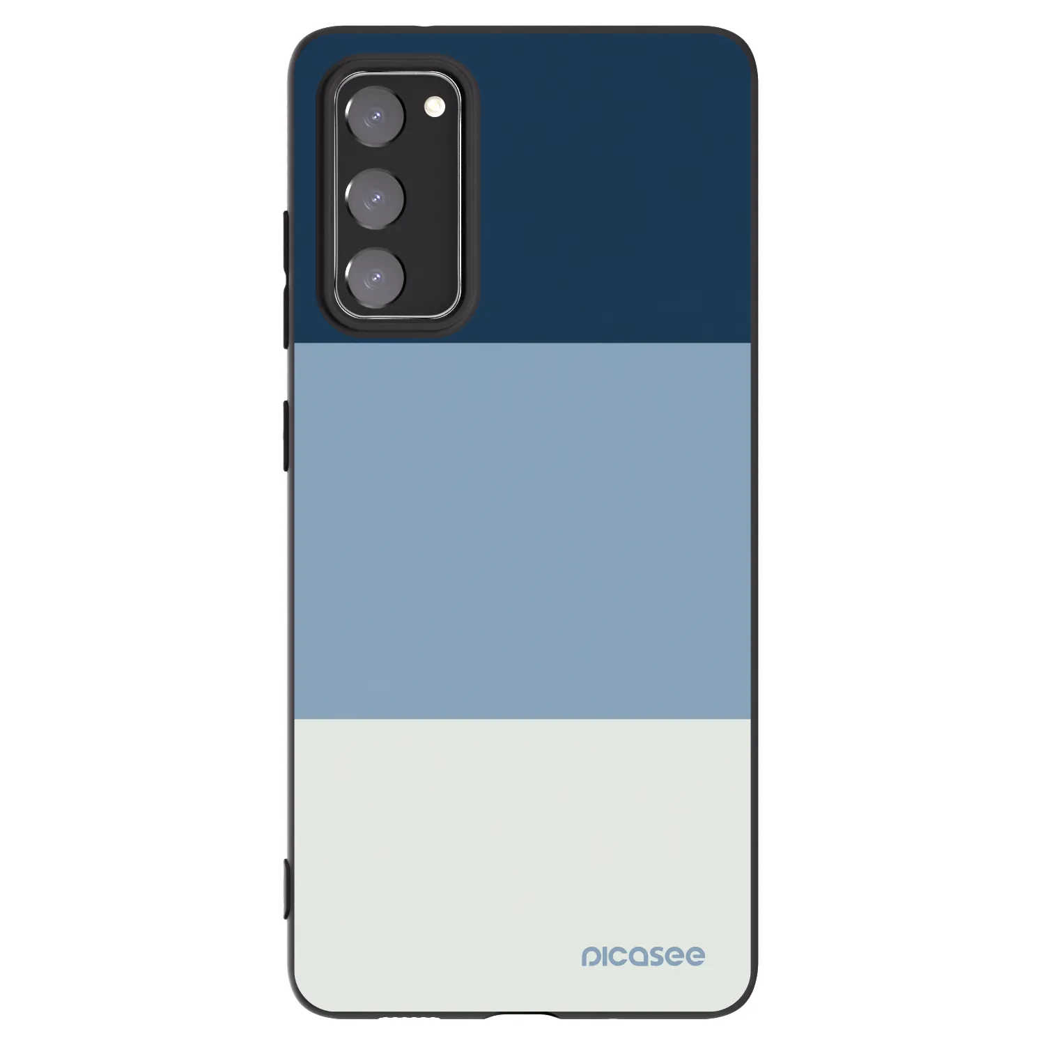 Picasee crna silikonska maskica za Samsung Galaxy S20 FE - Coastal Blue
