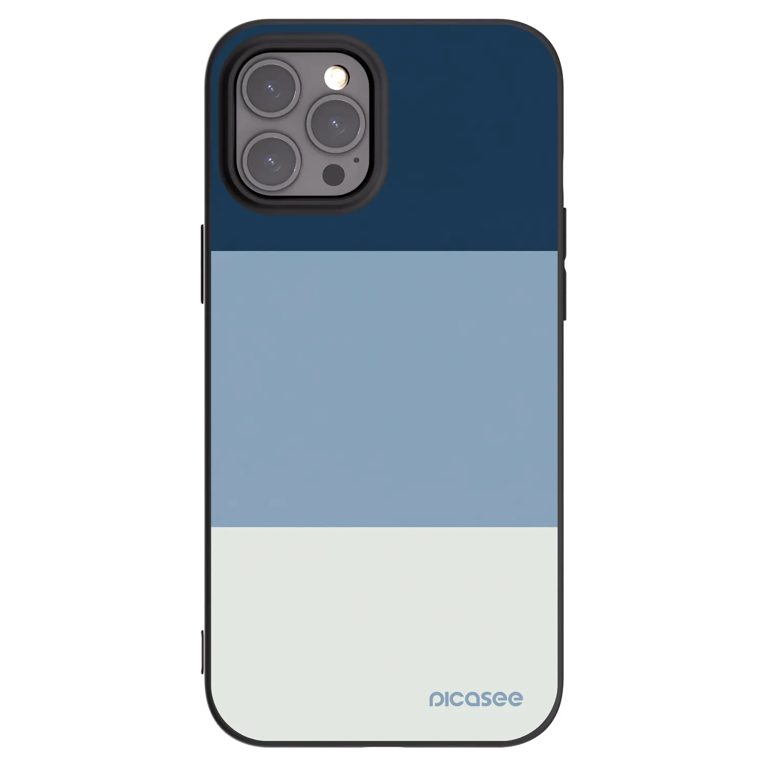 Picasee crna silikonska maskica za Apple iPhone 12 Pro Max - Coastal Blue