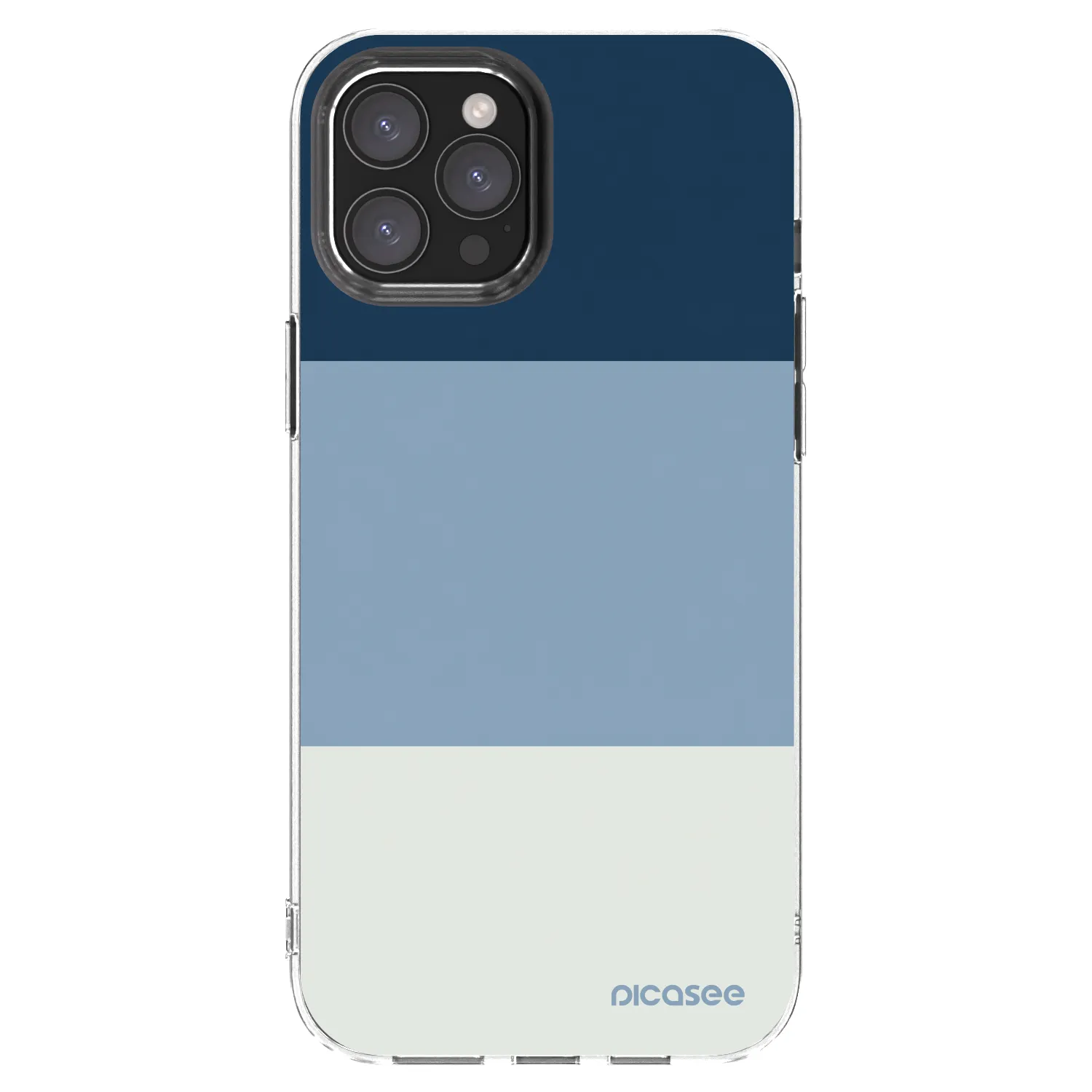 Picasee silikonska prozirna maskica za Apple iPhone 12 Pro Max - Coastal Blue