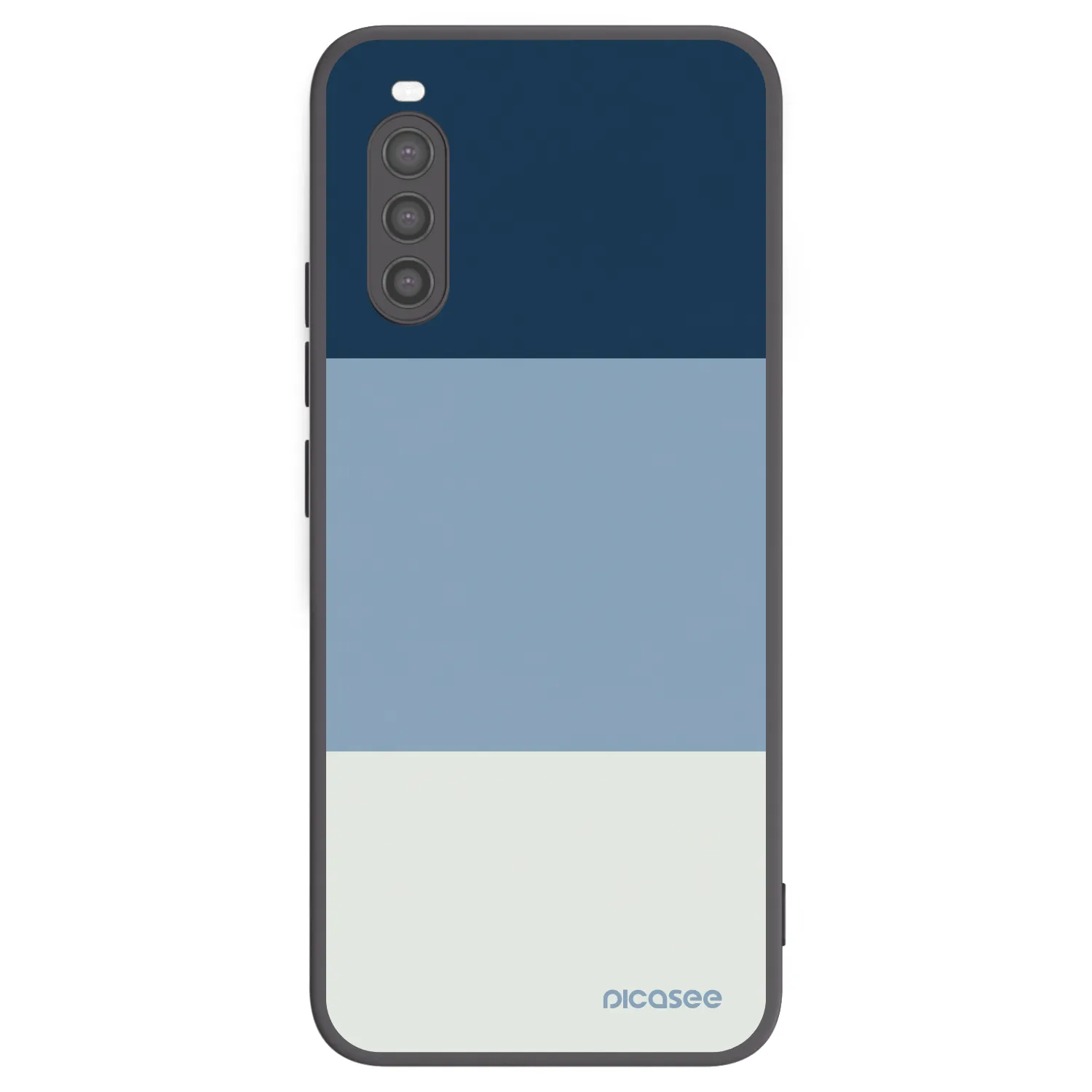 Picasee crna silikonska maskica za Sony Xperia 10 II - Coastal Blue