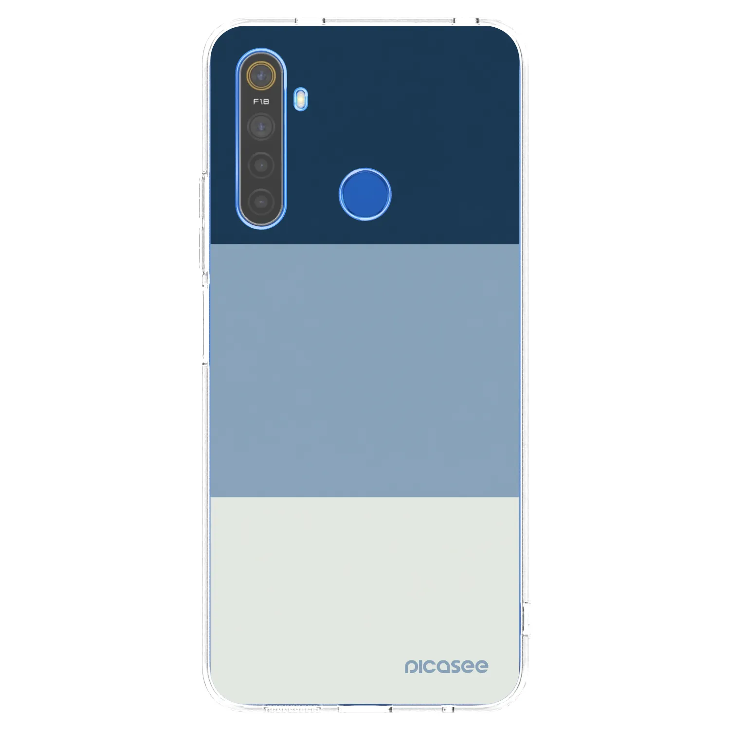 Picasee silikonska prozirna maskica za Realme 5 - Coastal Blue