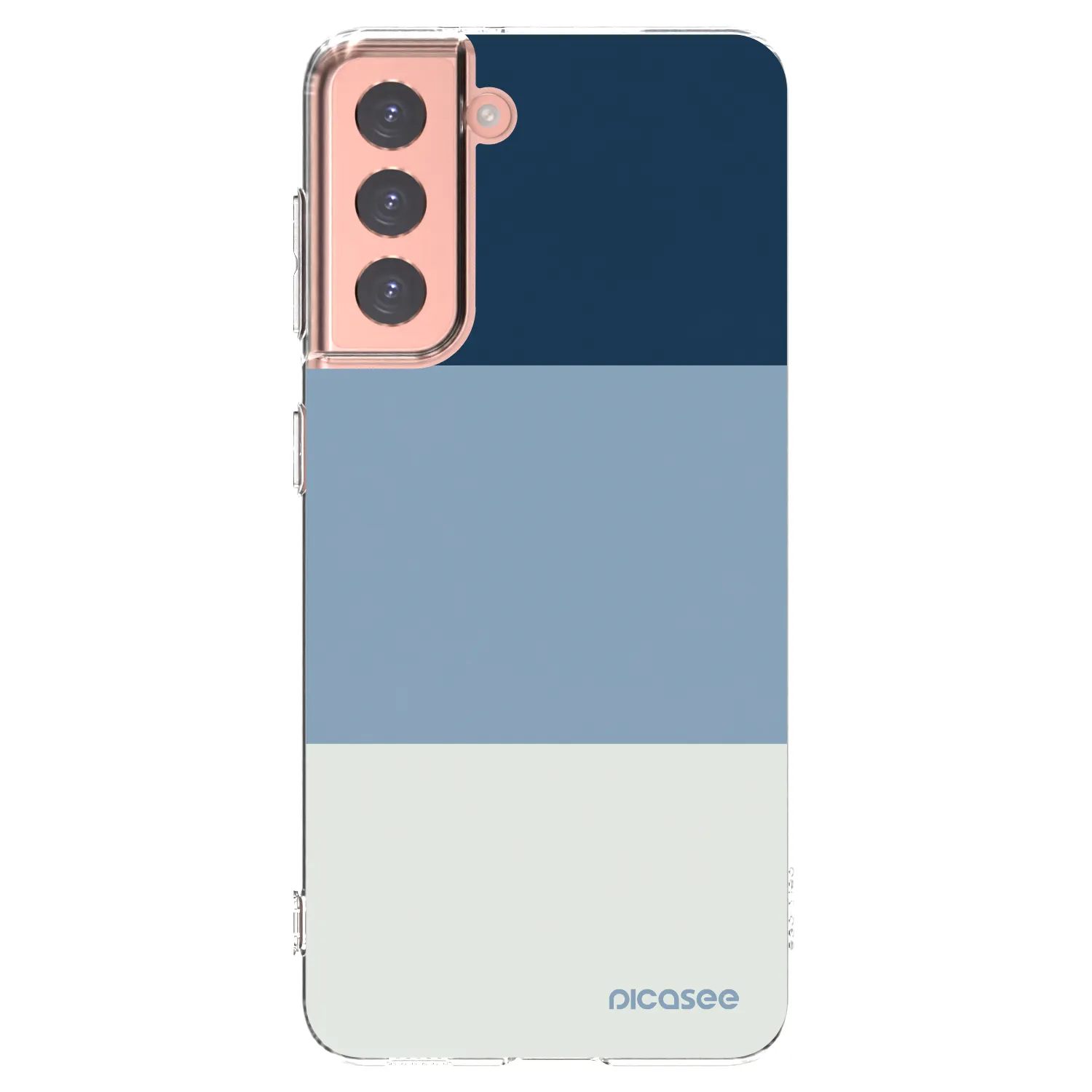 Picasee silikonska prozirna maskica za Samsung Galaxy S21 5G G991B - Coastal Blue