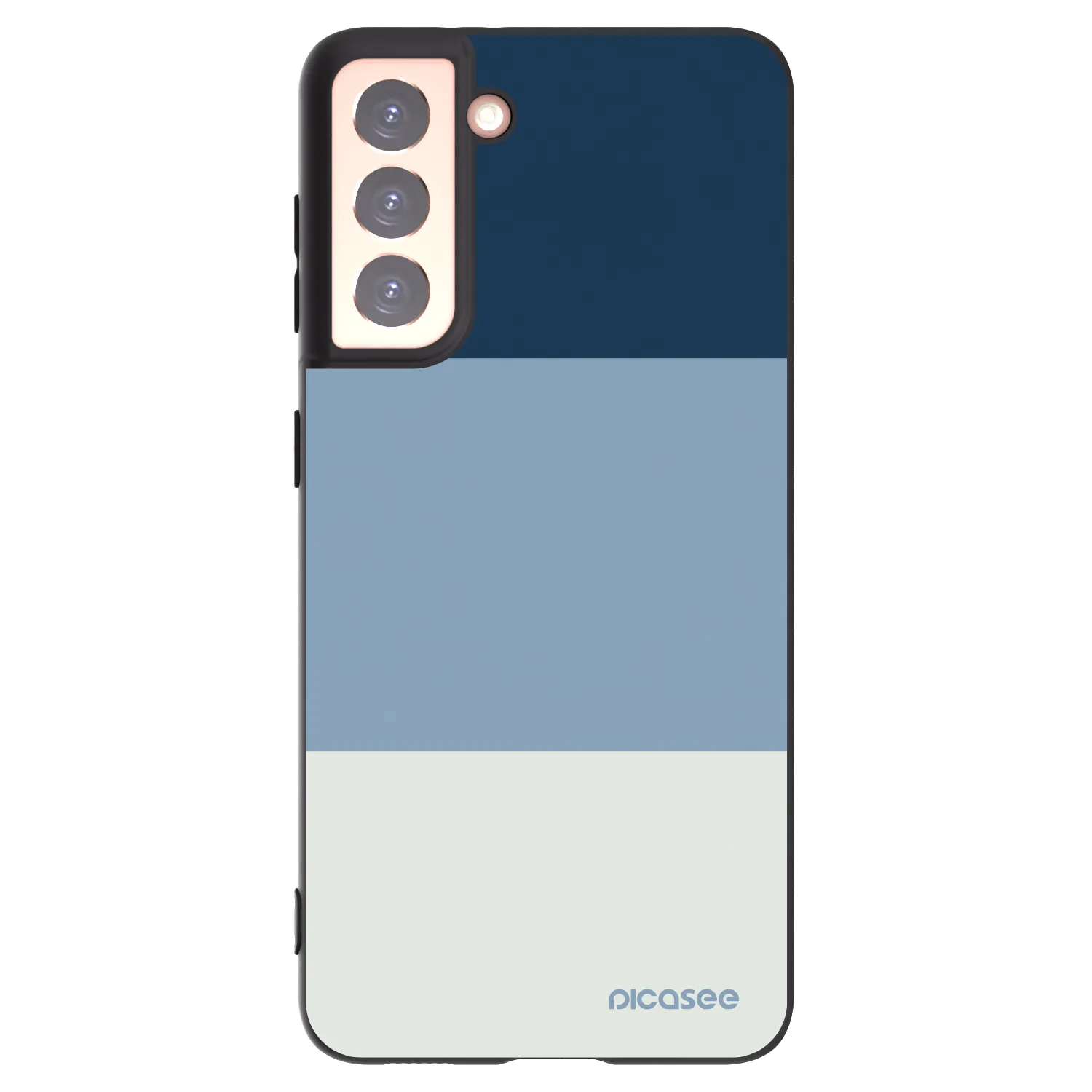 Picasee crna silikonska maskica za Samsung Galaxy S21 5G G991B - Coastal Blue