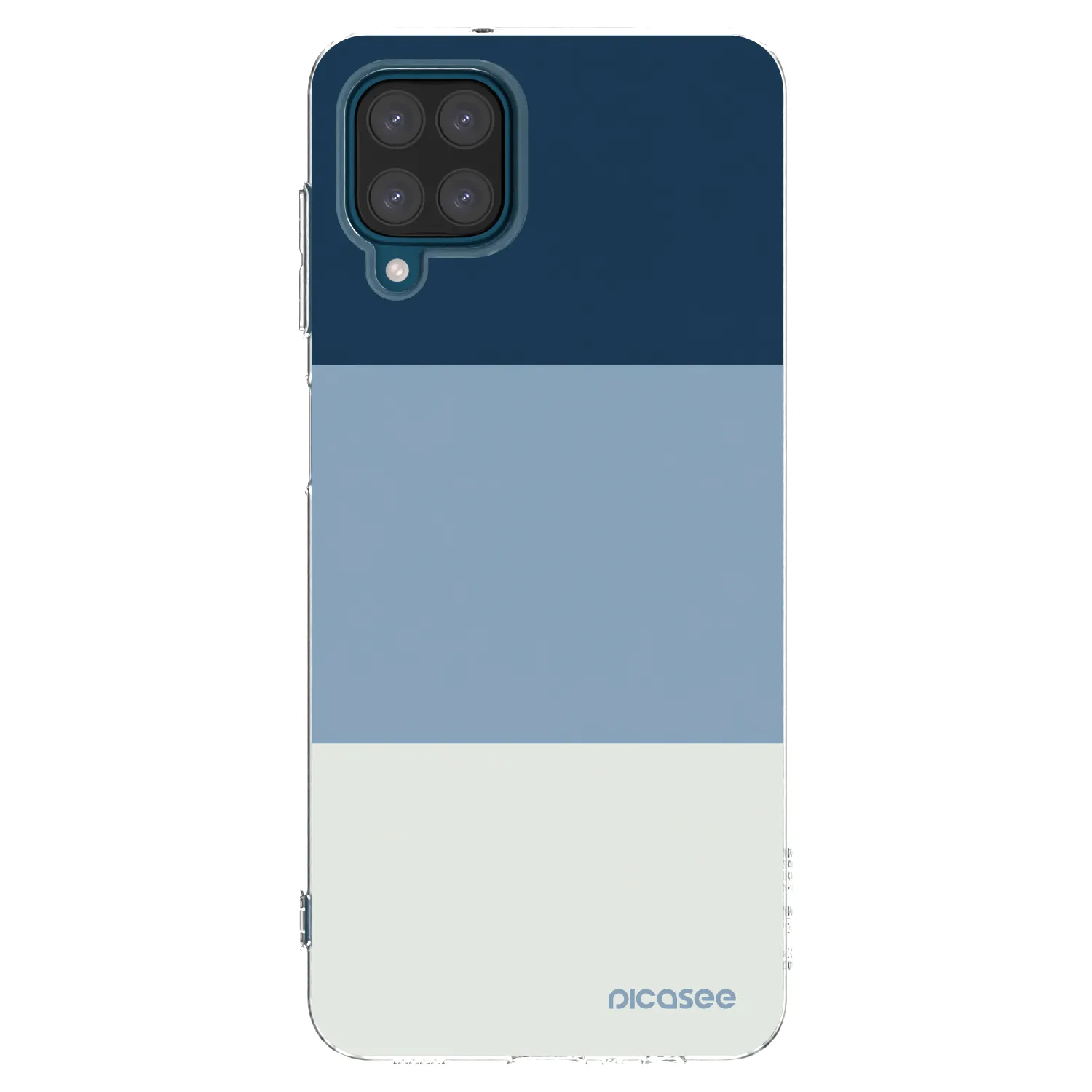 Picasee silikonska prozirna maskica za Samsung Galaxy A12 A125F - Coastal Blue