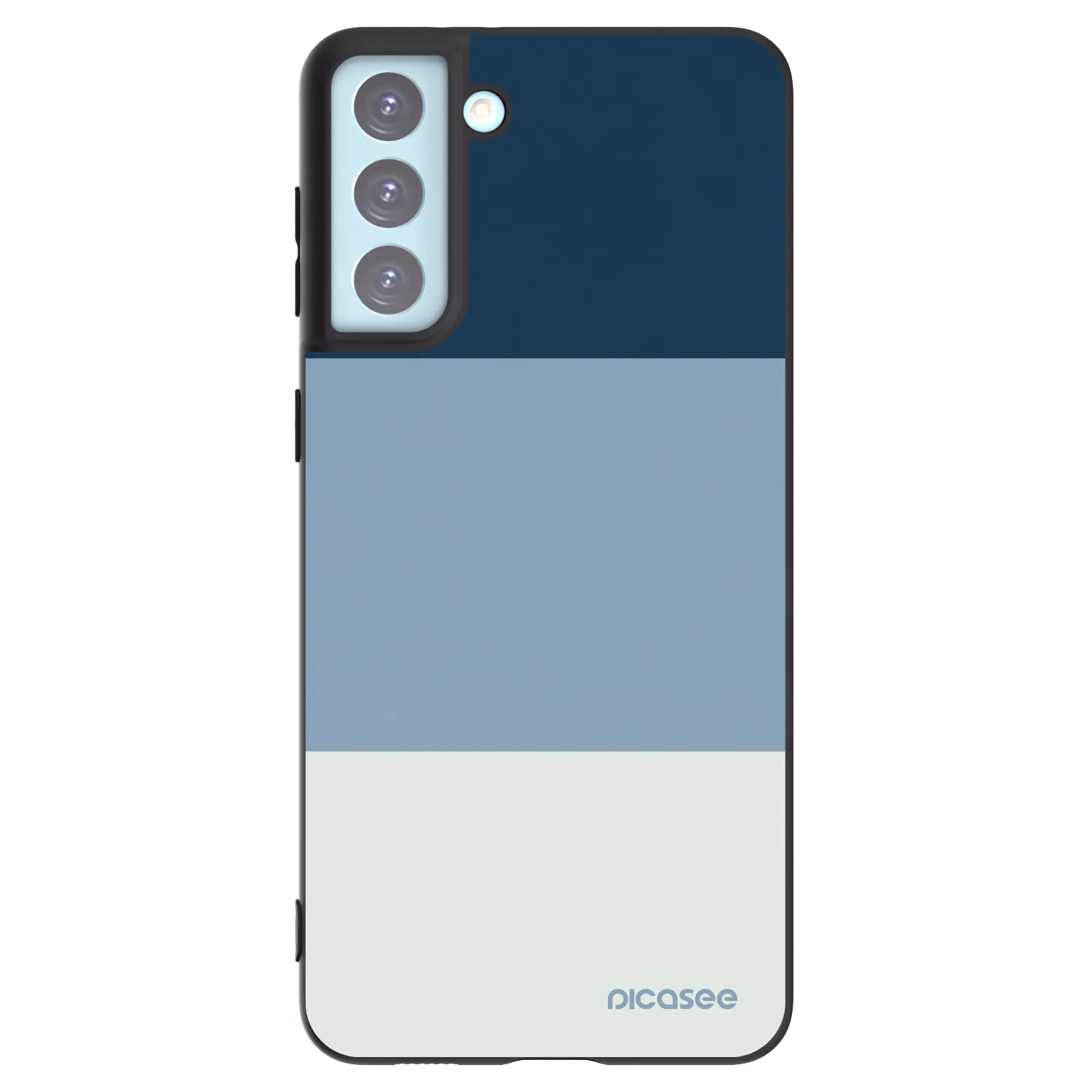 Picasee crna silikonska maskica za Samsung Galaxy S21+ 5G G996F - Coastal Blue