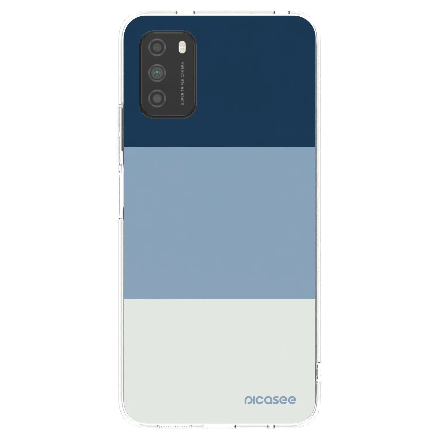 Picasee silikonska prozirna maskica za Xiaomi Poco M3 - Coastal Blue