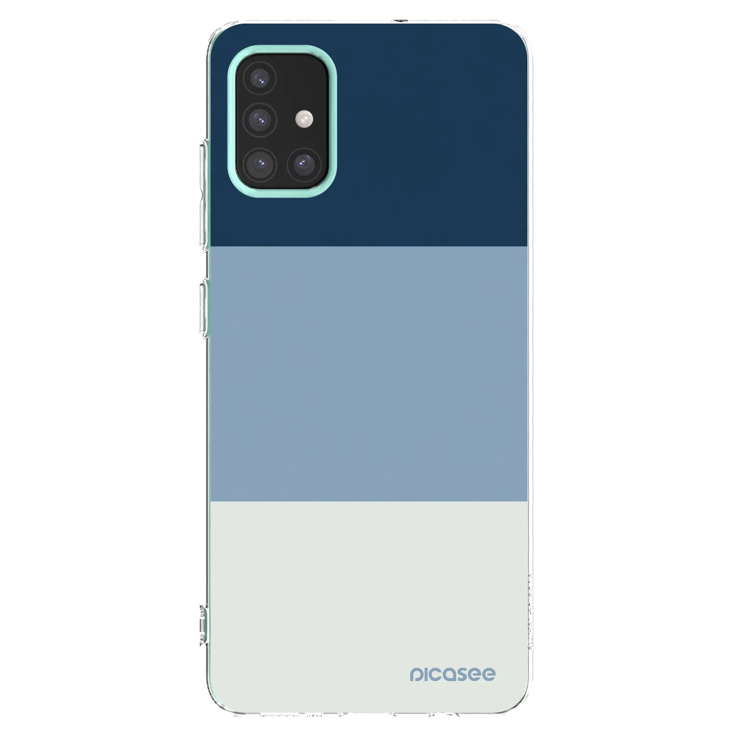 Picasee silikonska prozirna maskica za Samsung Galaxy M31s - Coastal Blue
