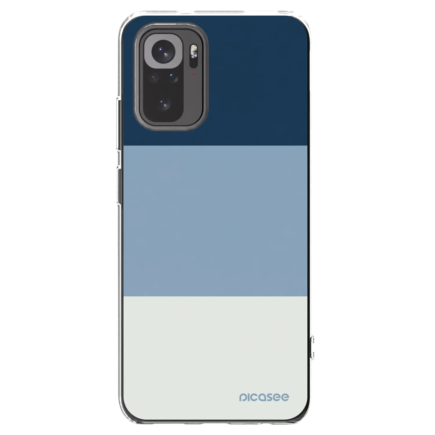 Picasee silikonska prozirna maskica za Xiaomi Redmi Note 10 - Coastal Blue