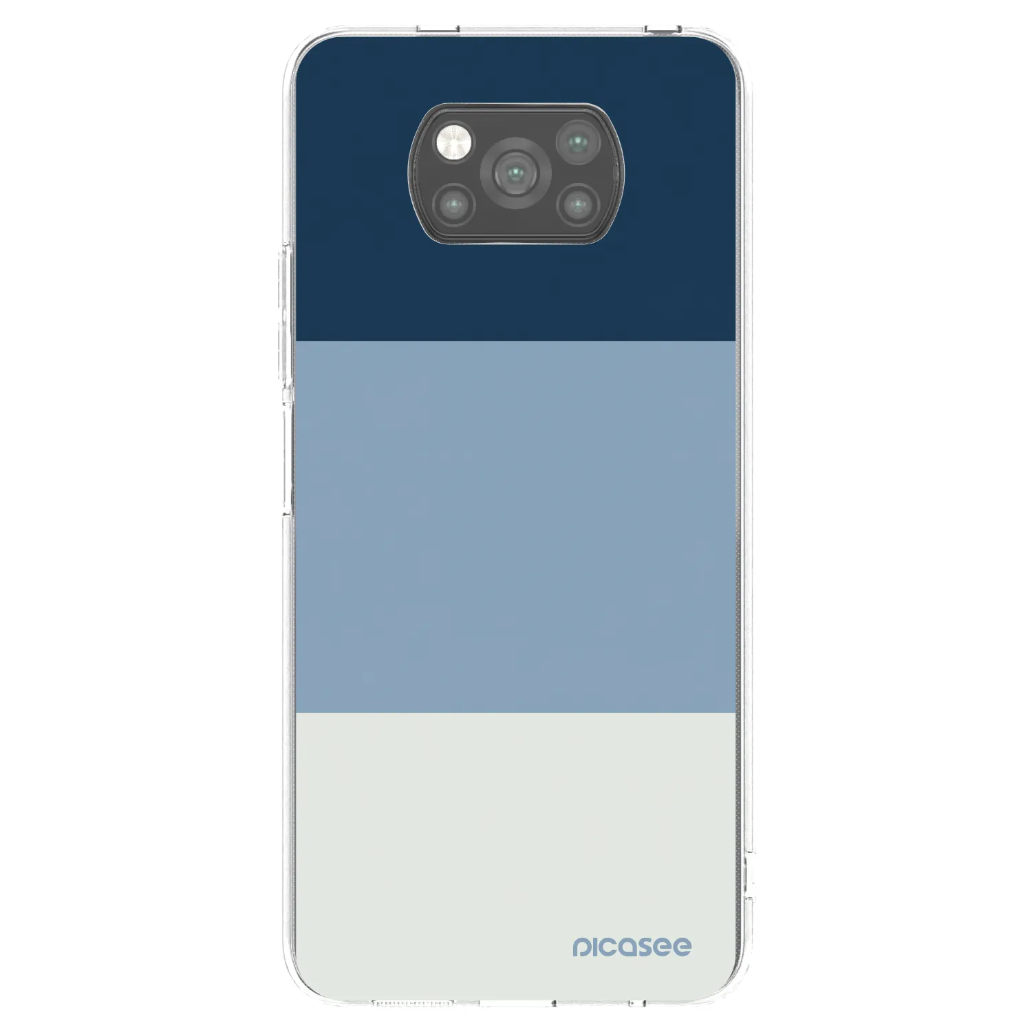 Picasee crna silikonska maskica za Xiaomi Poco X3 Pro - Coastal Blue