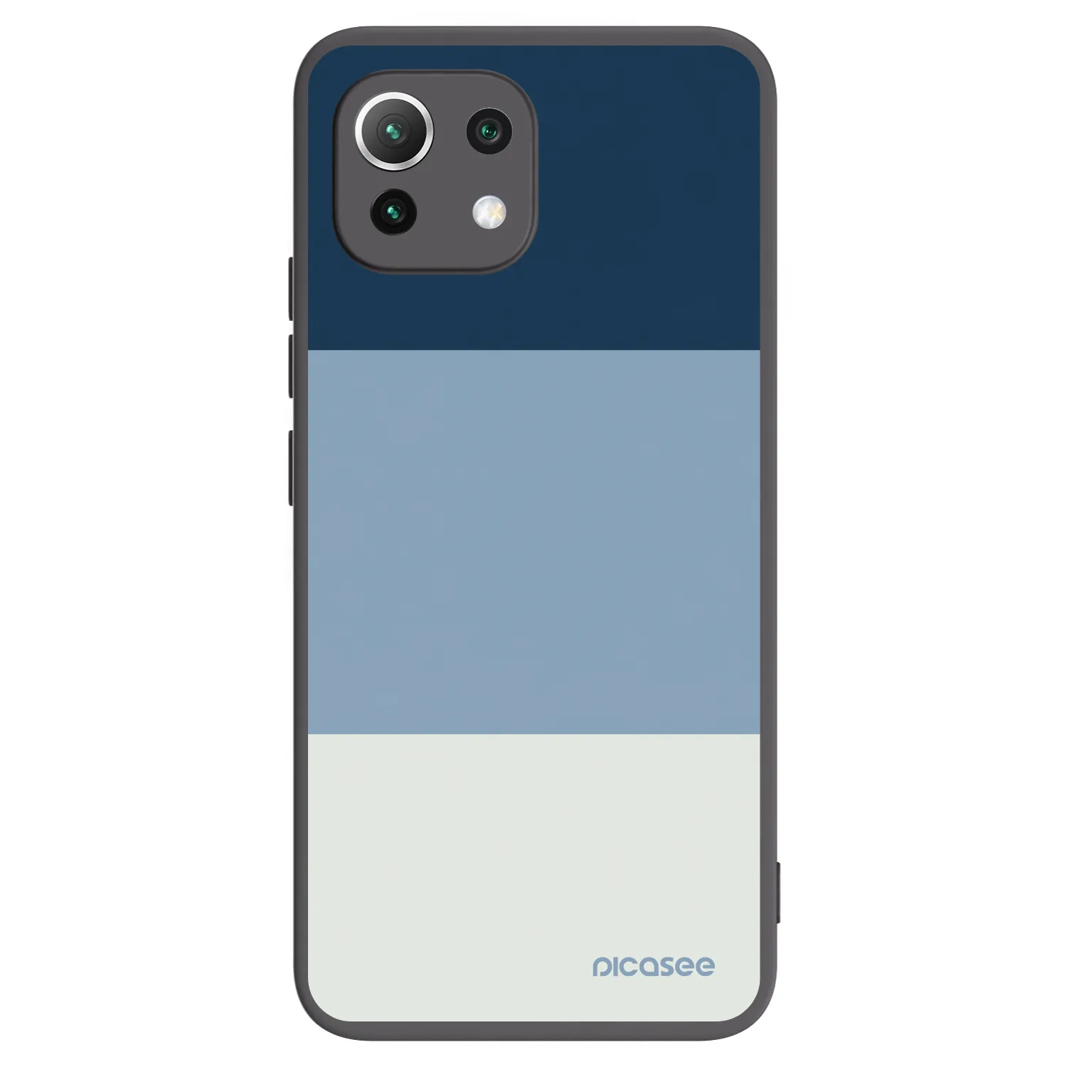Picasee crna silikonska maskica za Xiaomi Mi 11 Lite - Coastal Blue