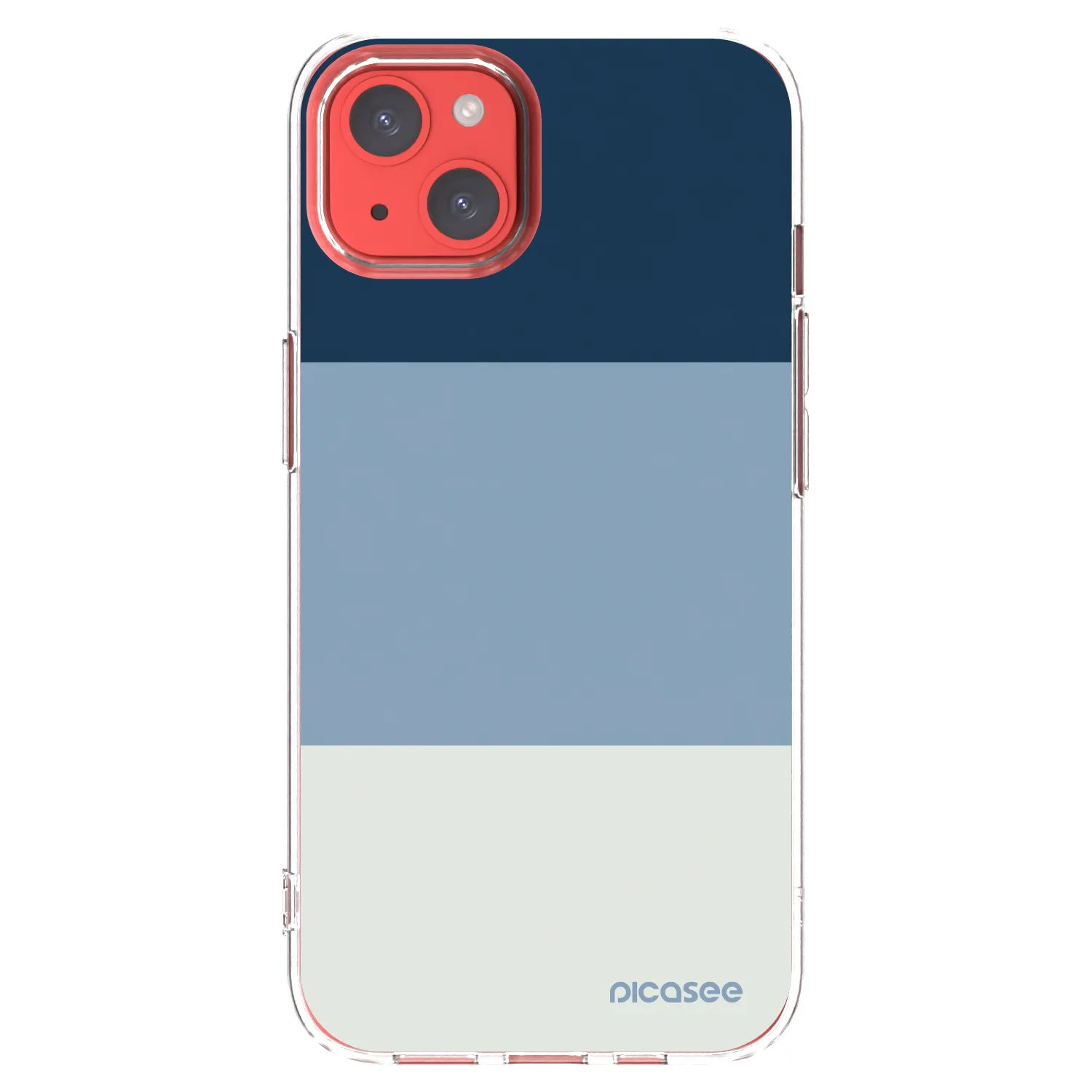 Picasee silikonska prozirna maskica za Apple iPhone 13 - Coastal Blue