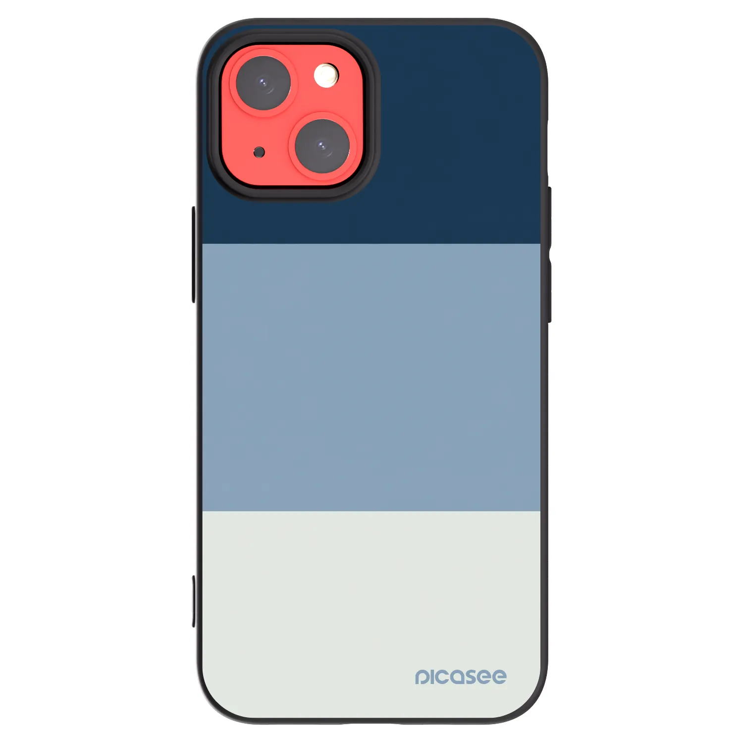 Picasee crna silikonska maskica za Apple iPhone 13 mini - Coastal Blue