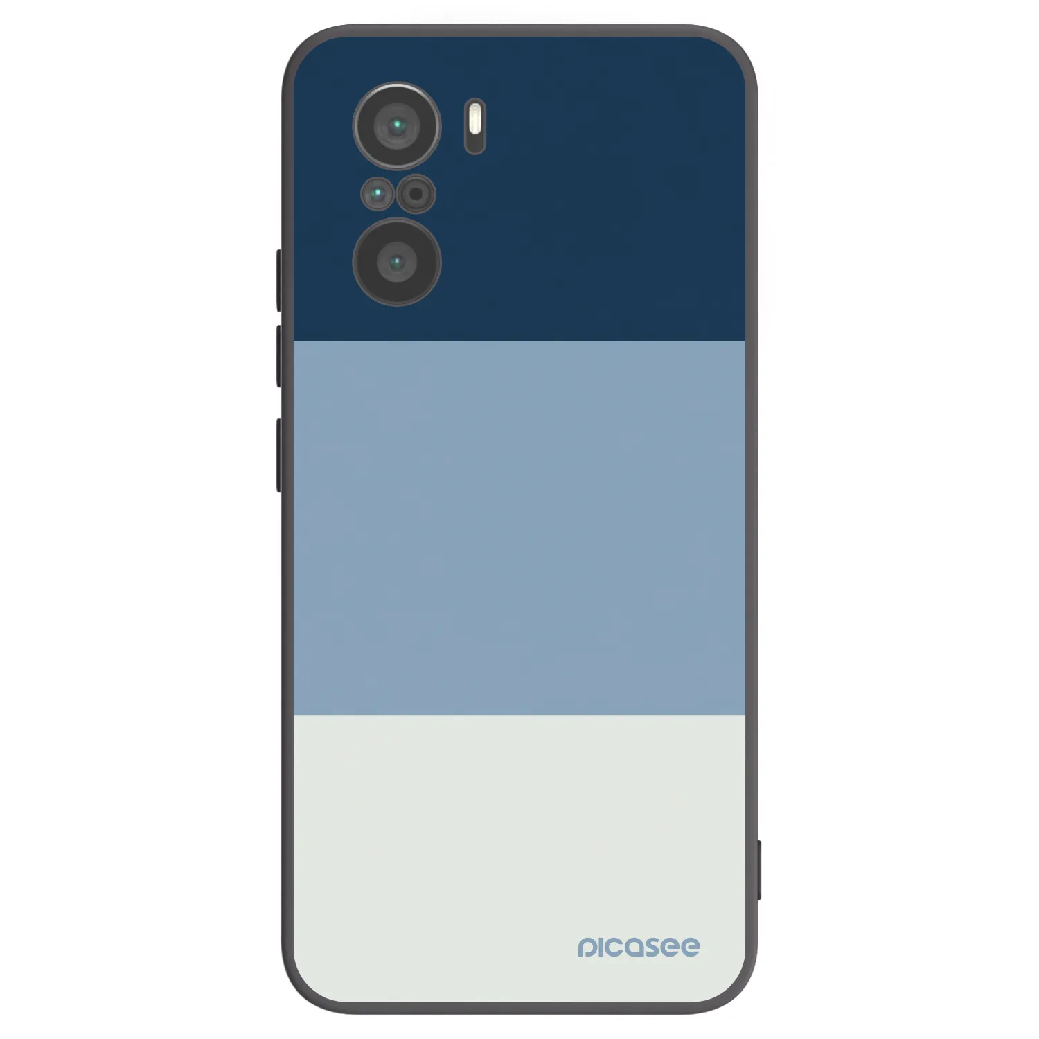Picasee crna silikonska maskica za Xiaomi Poco F3 - Coastal Blue