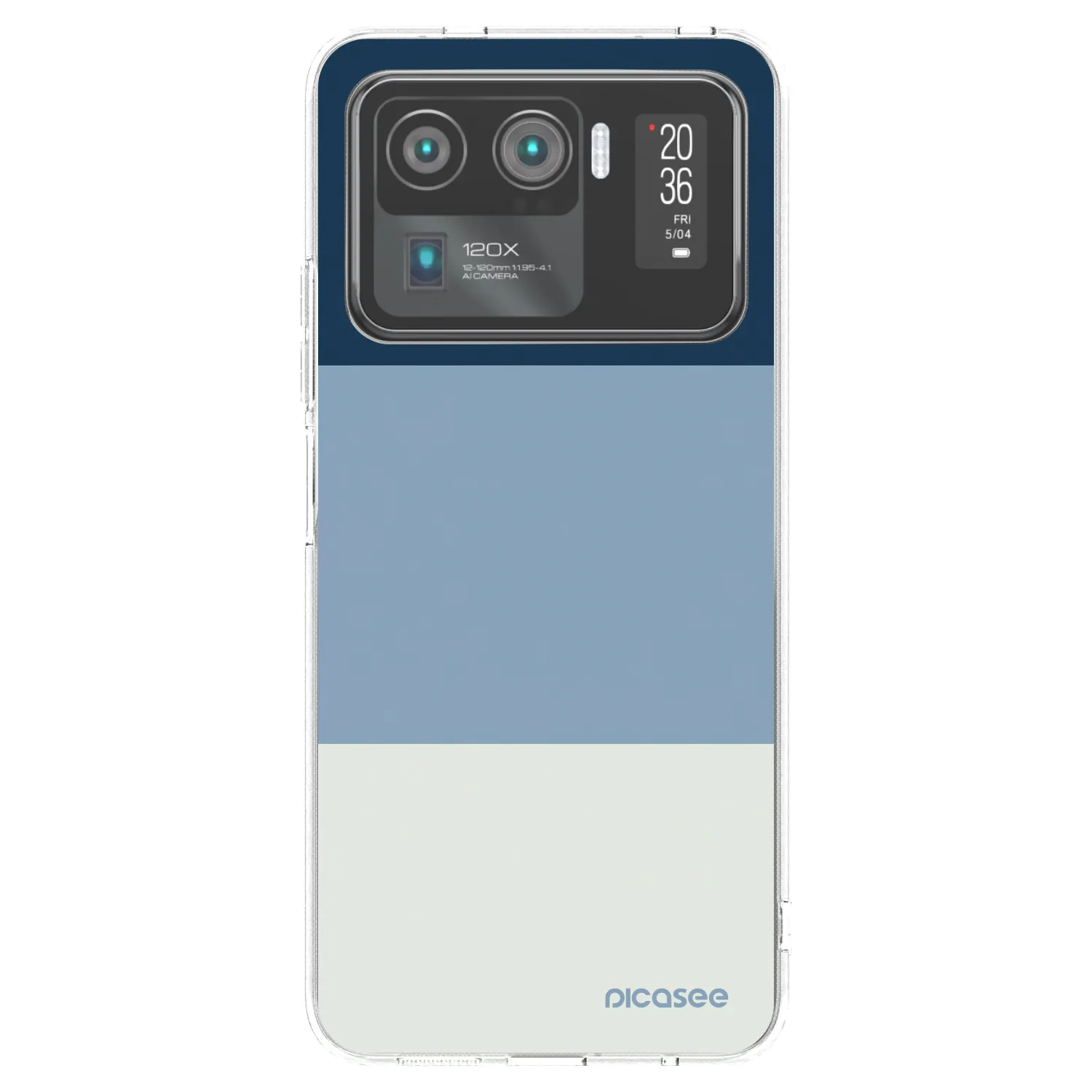 Picasee silikonska prozirna maskica za Xiaomi Mi 11 Ultra - Coastal Blue