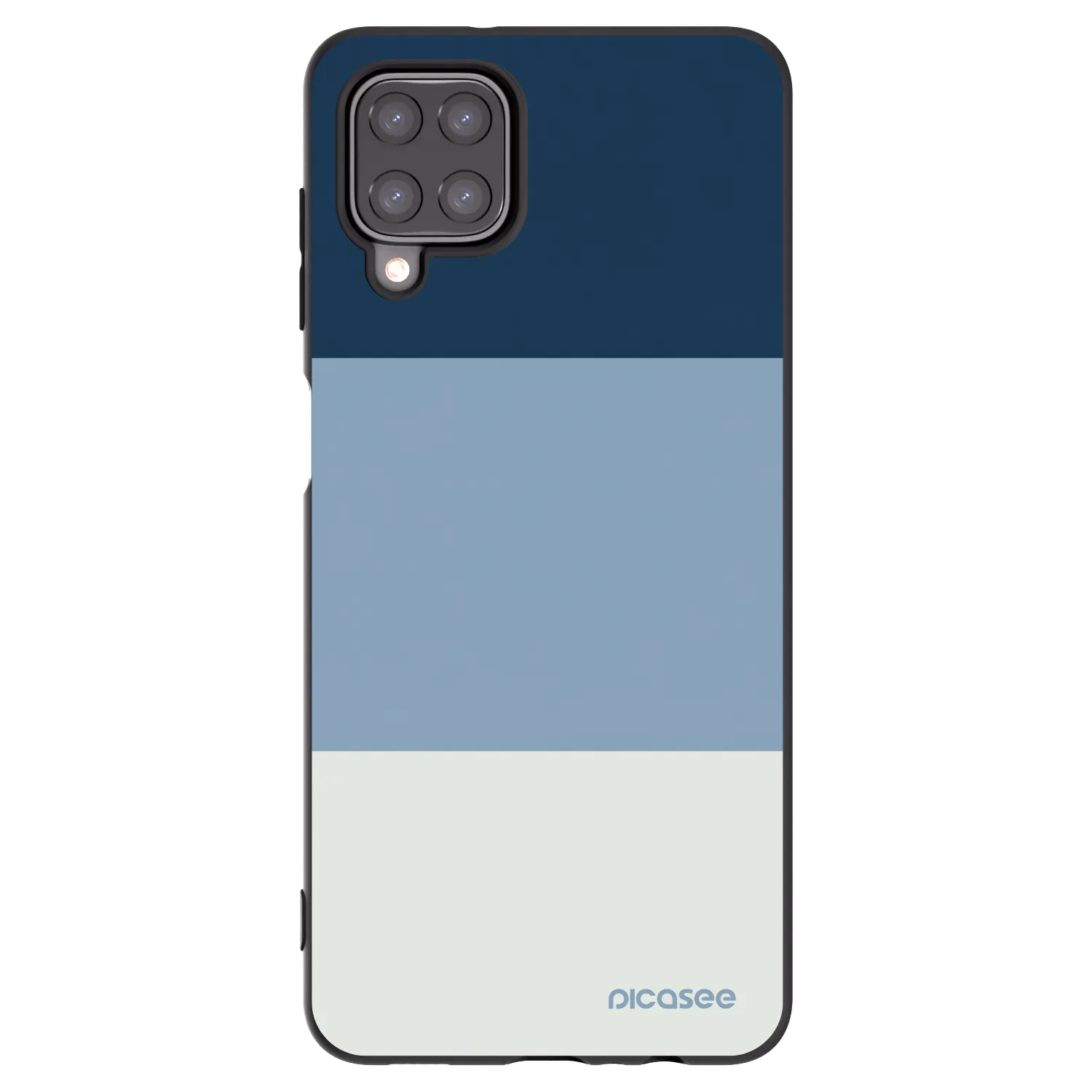 Picasee crna silikonska maskica za Samsung Galaxy M12 M127F - Coastal Blue