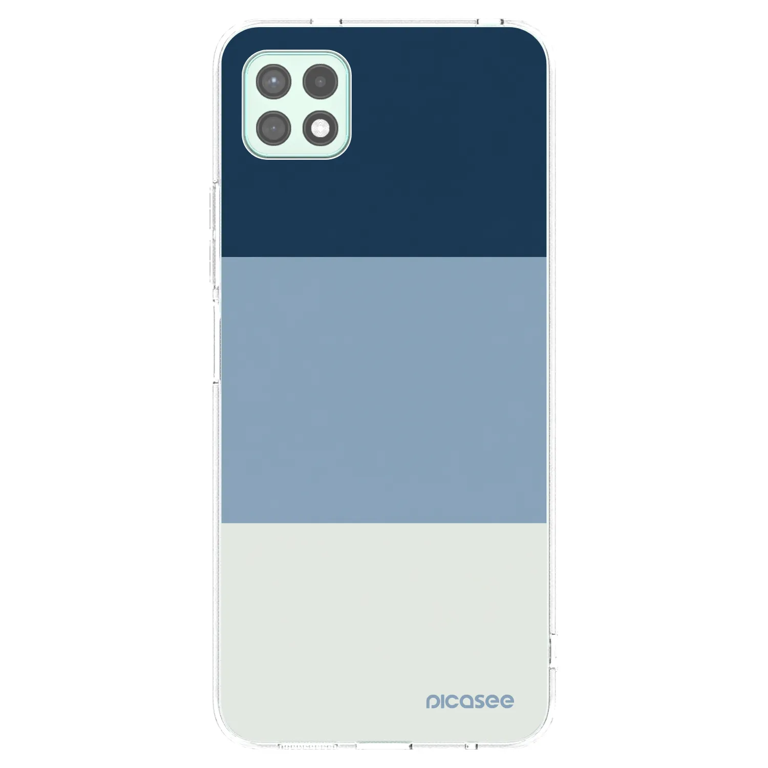 Picasee silikonska prozirna maskica za Samsung Galaxy A22 A226B 5G - Coastal Blue
