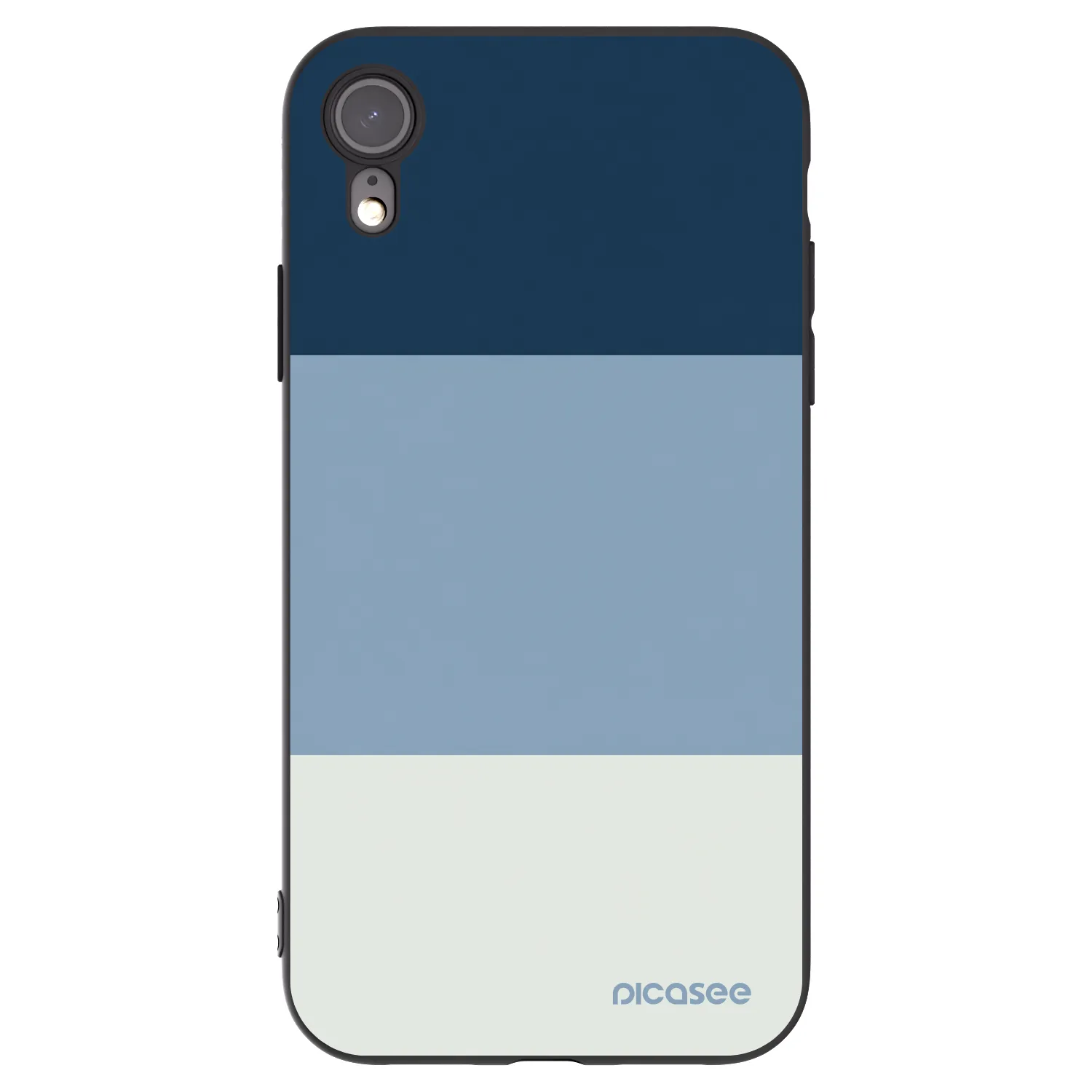 Picasee crna silikonska maskica za Apple iPhone XR - Coastal Blue