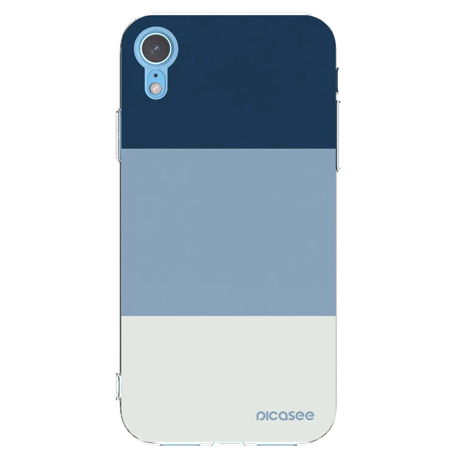 Picasee silikonska prozirna maskica za Apple iPhone XR - Coastal Blue
