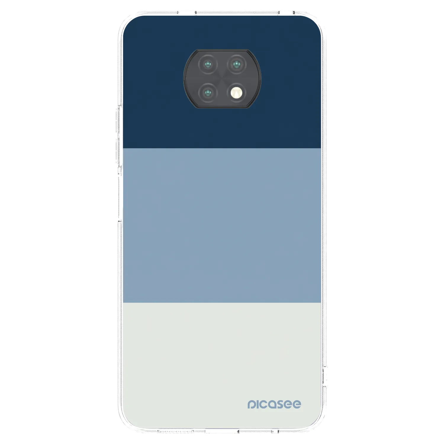 Picasee silikonska prozirna maskica za Xiaomi Redmi Note 9T - Coastal Blue