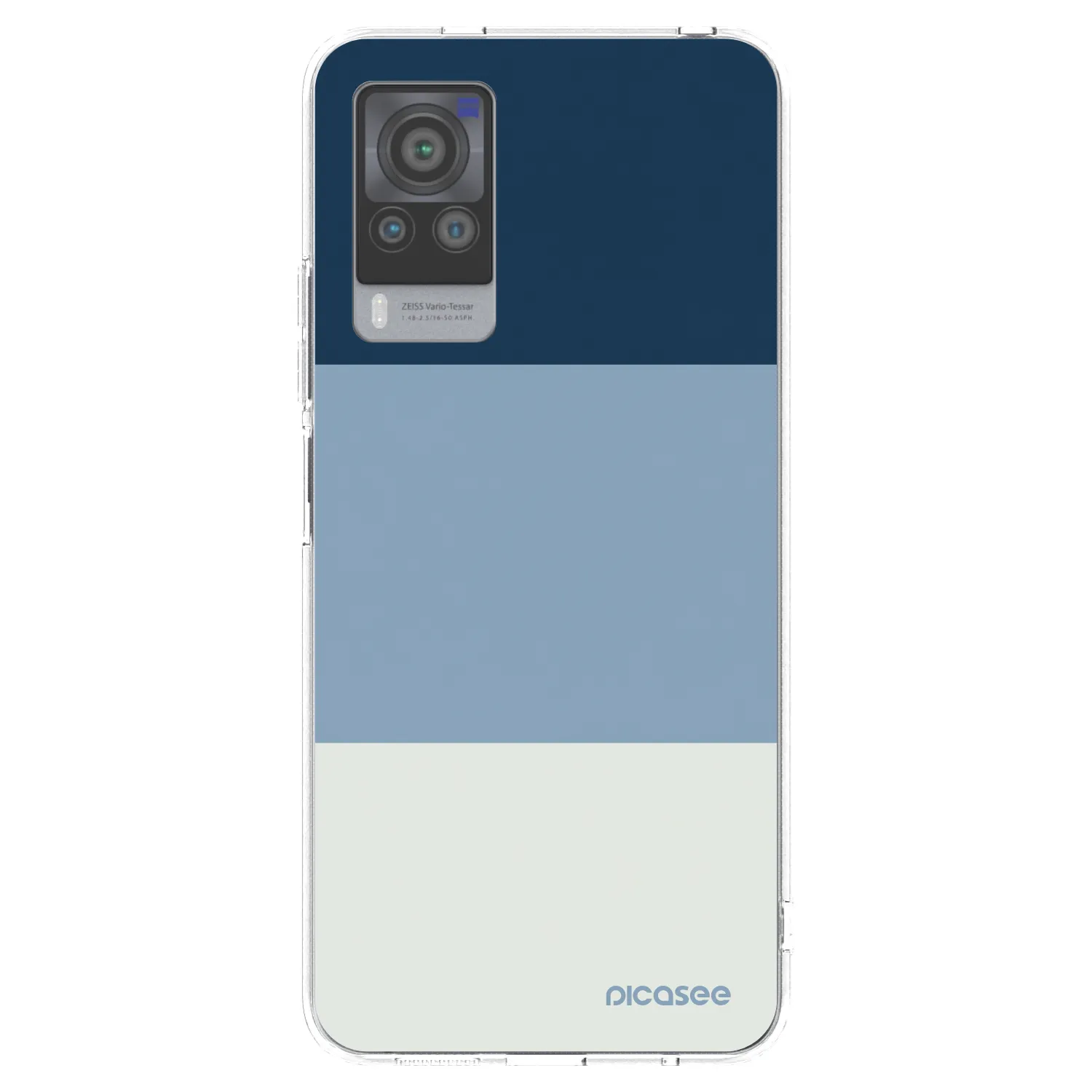 Picasee silikonska prozirna maskica za Vivo X60 Pro 5G - Coastal Blue