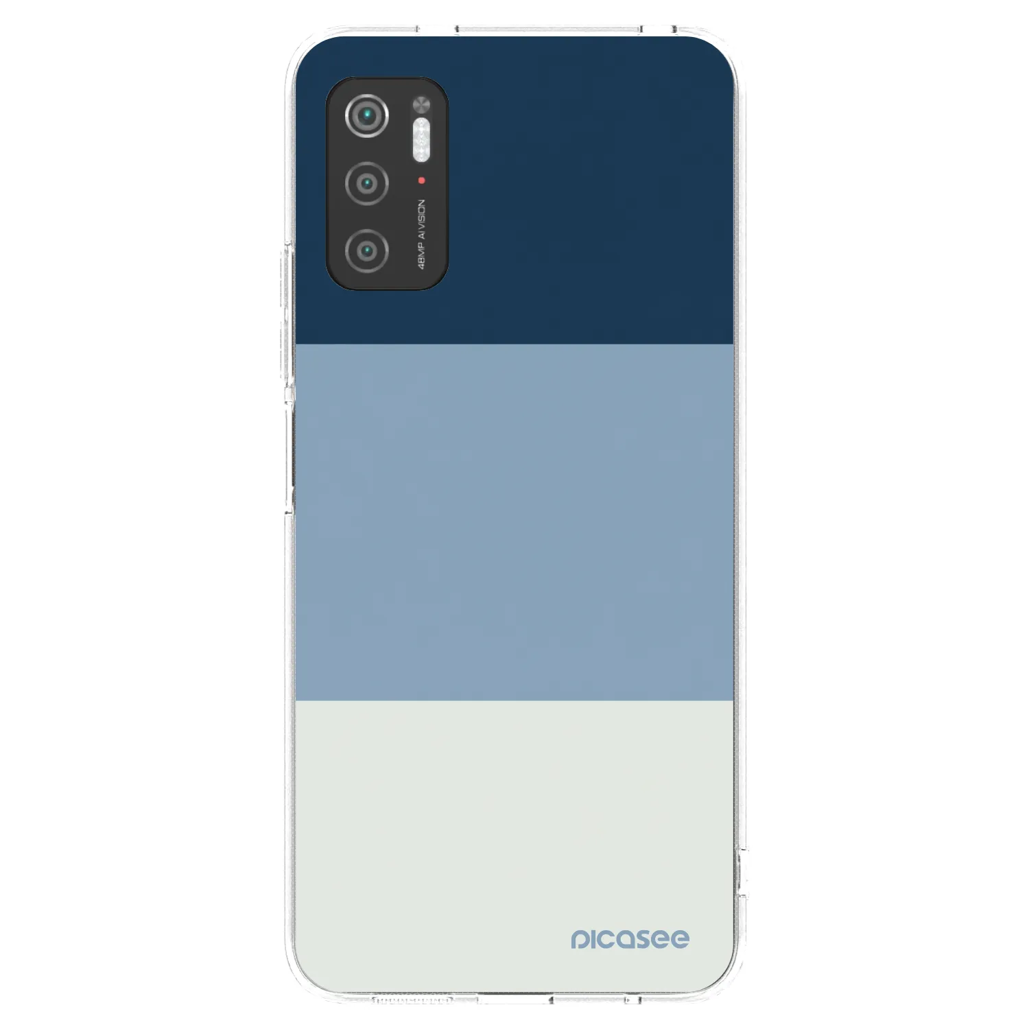 Picasee silikonska prozirna maskica za Xiaomi Poco M3 Pro 5G - Coastal Blue