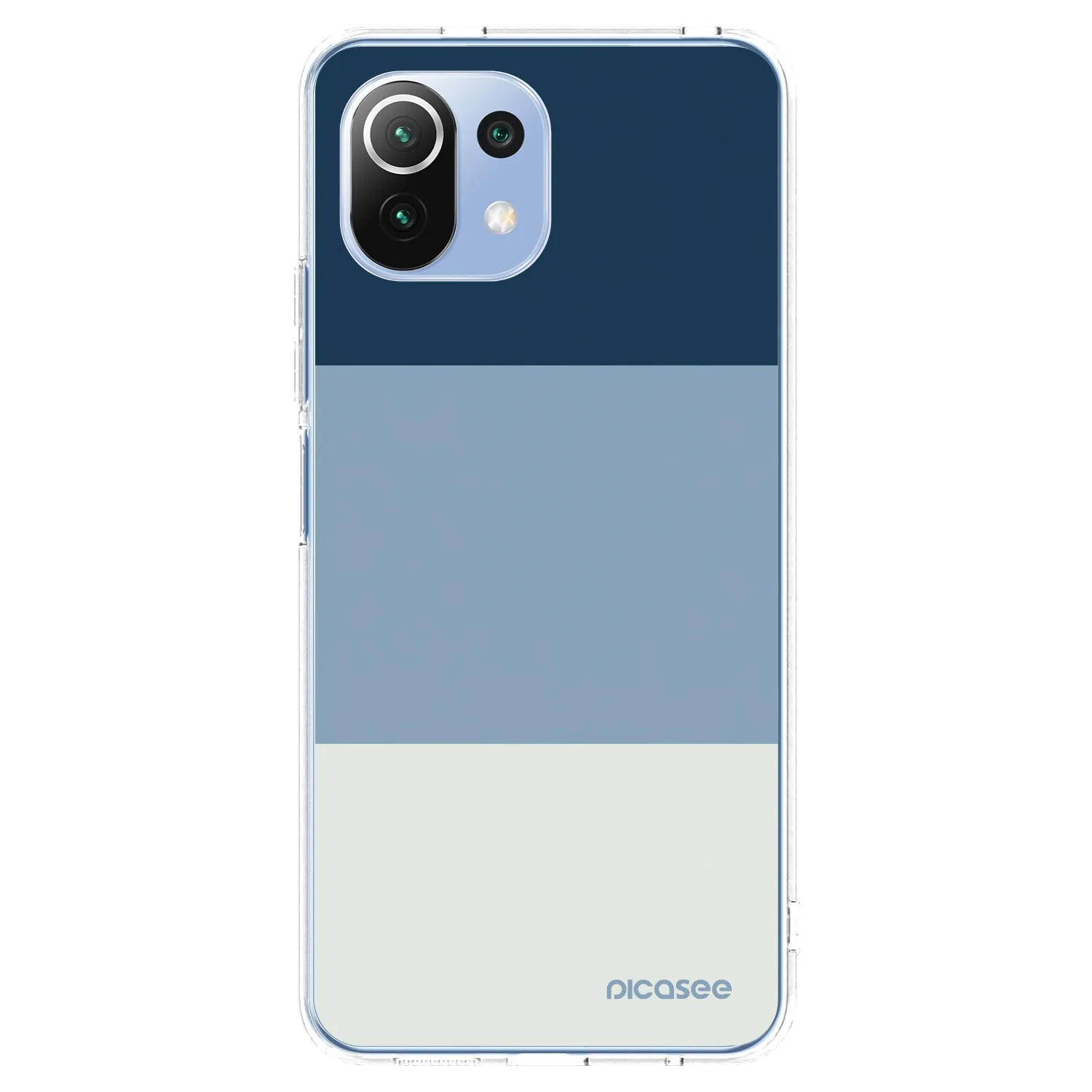 Picasee silikonska prozirna maskica za Xiaomi 11 Lite 5G NE - Coastal Blue