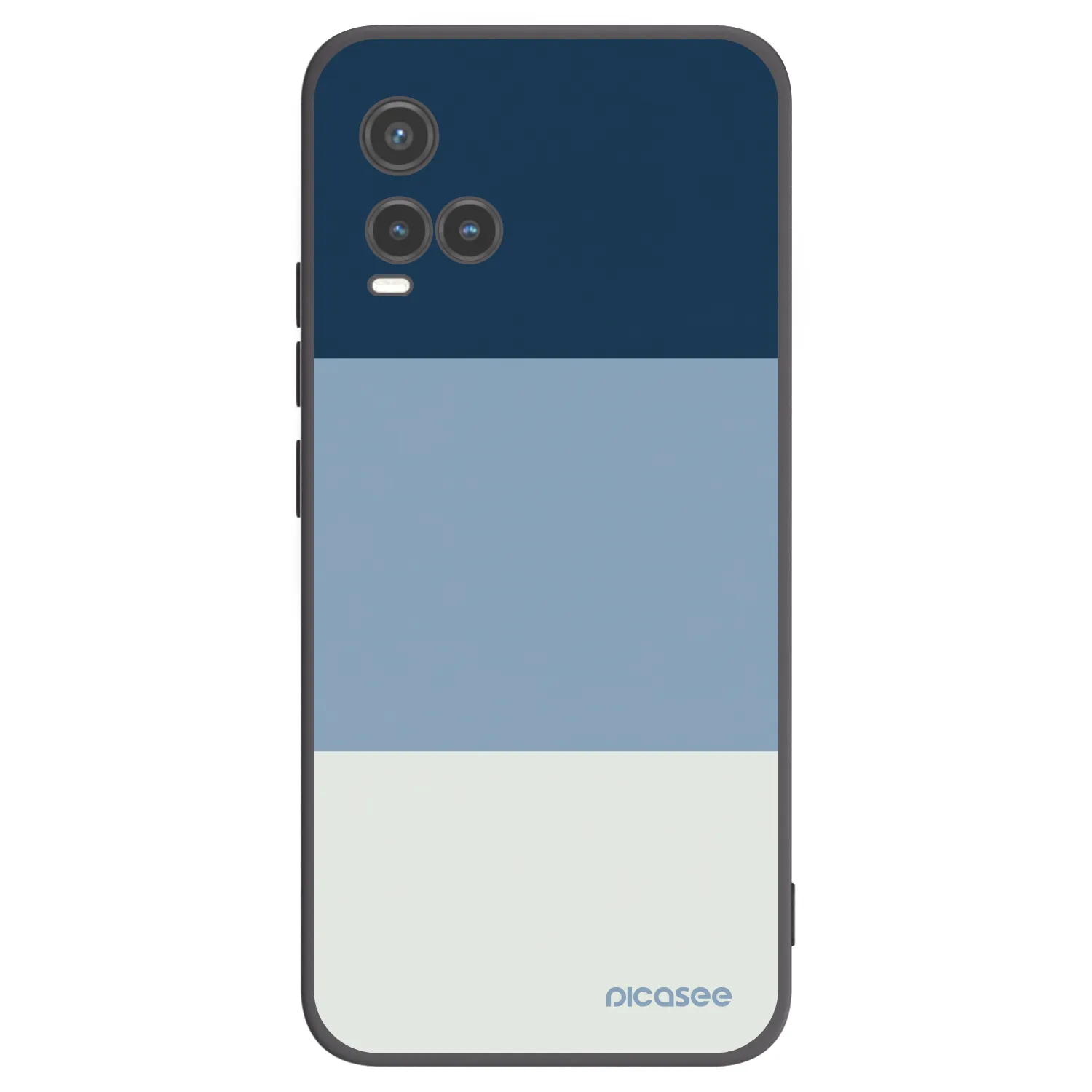 Picasee crna silikonska maskica za Vivo Y33s - Coastal Blue