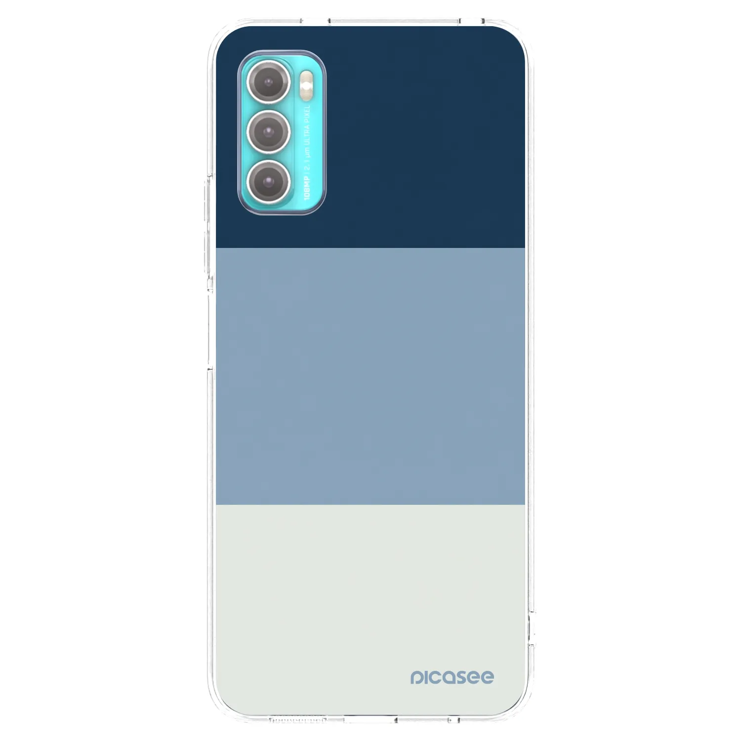 Picasee silikonska prozirna maskica za Motorola Moto G60 - Coastal Blue
