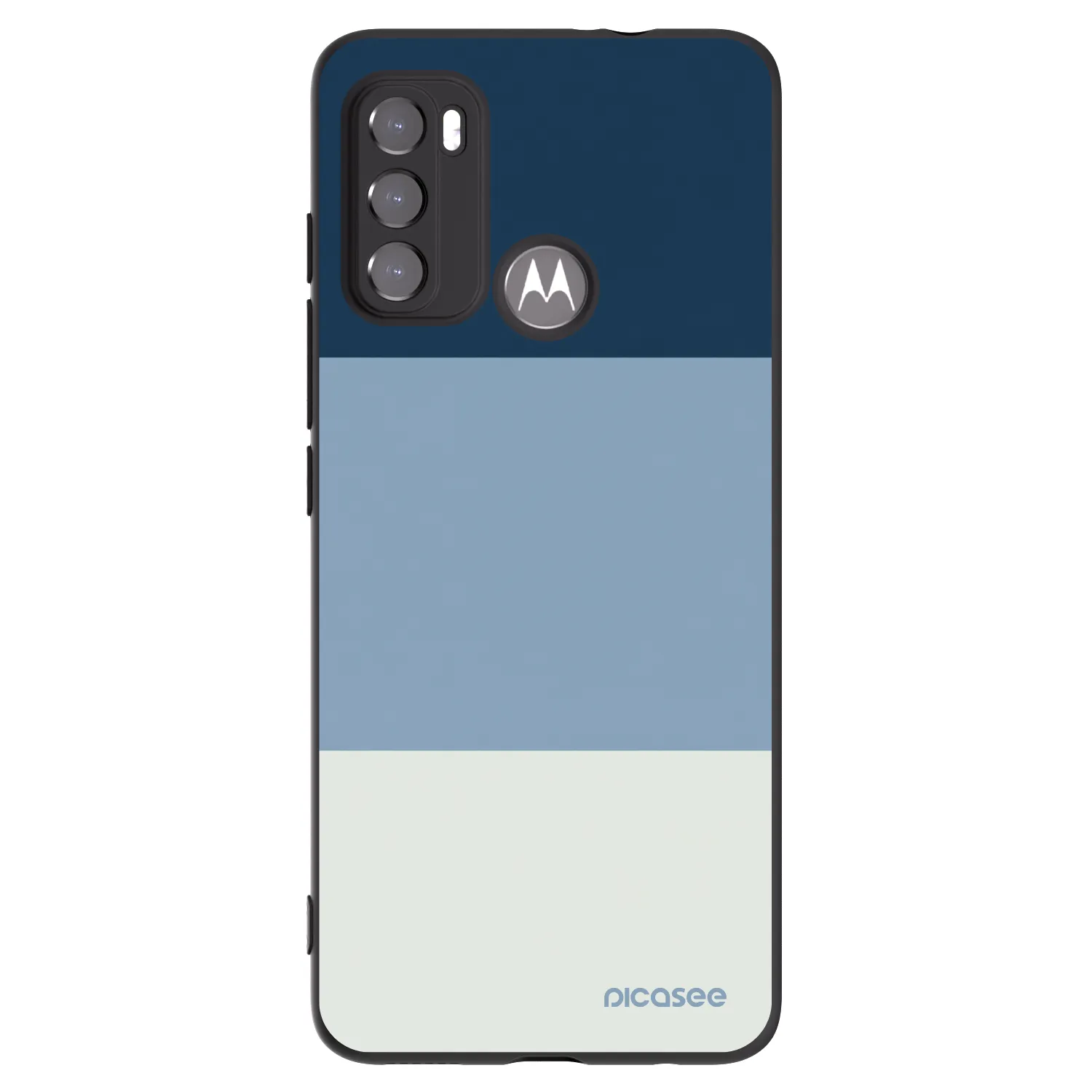 Picasee crna silikonska maskica za Motorola Moto G60 - Coastal Blue