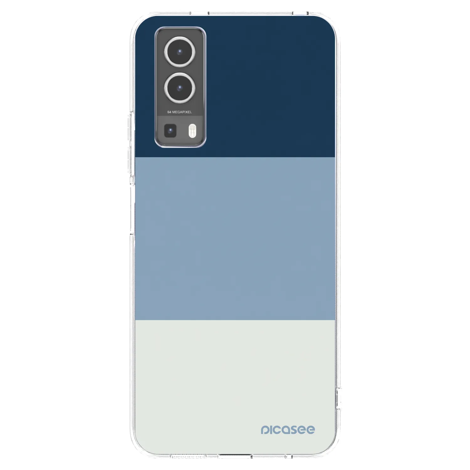 Picasee silikonska prozirna maskica za Vivo Y72 5G - Coastal Blue