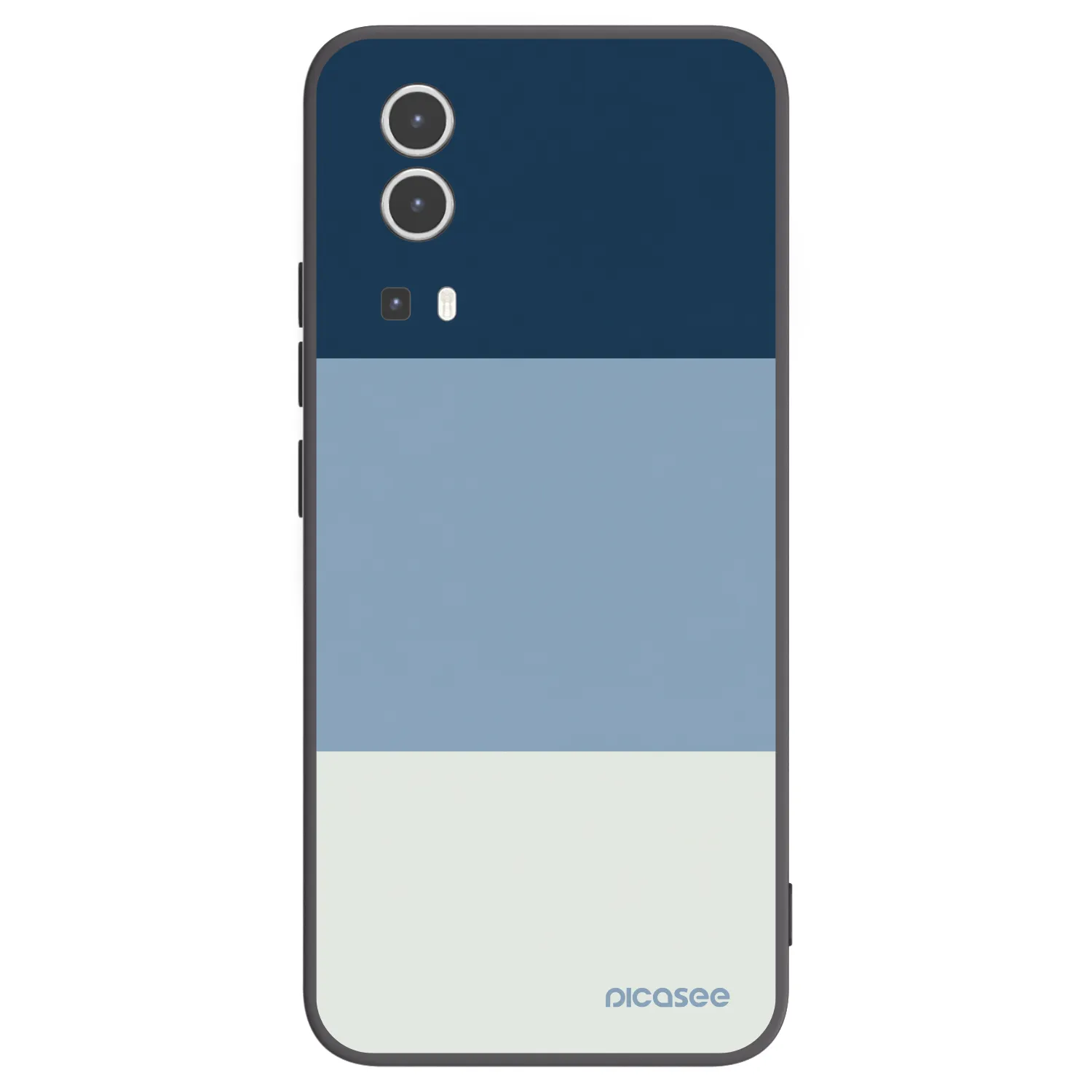 Picasee crna silikonska maskica za Vivo Y72 5G - Coastal Blue