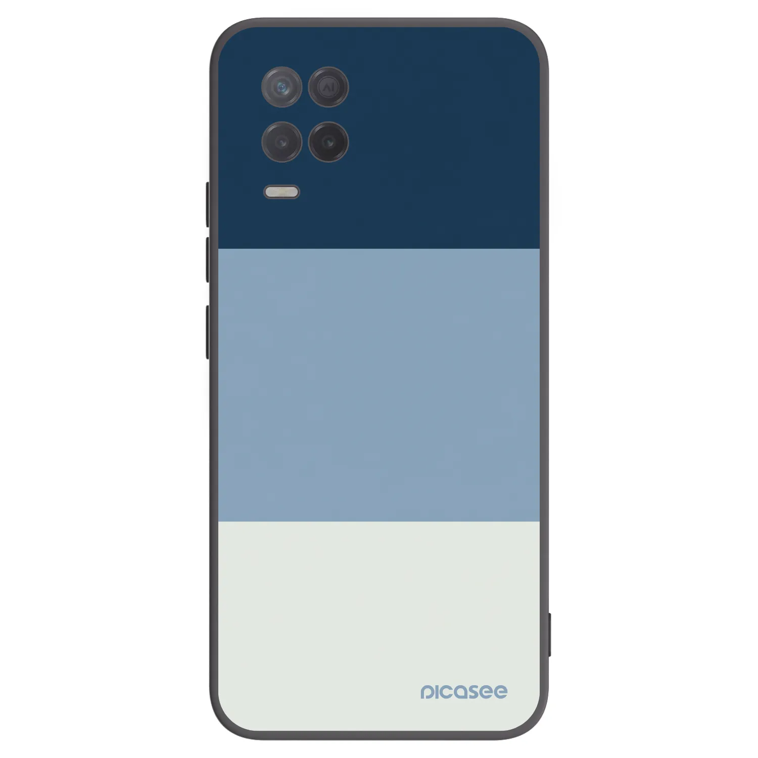 Picasee crna silikonska maskica za Realme 8 5G - Coastal Blue