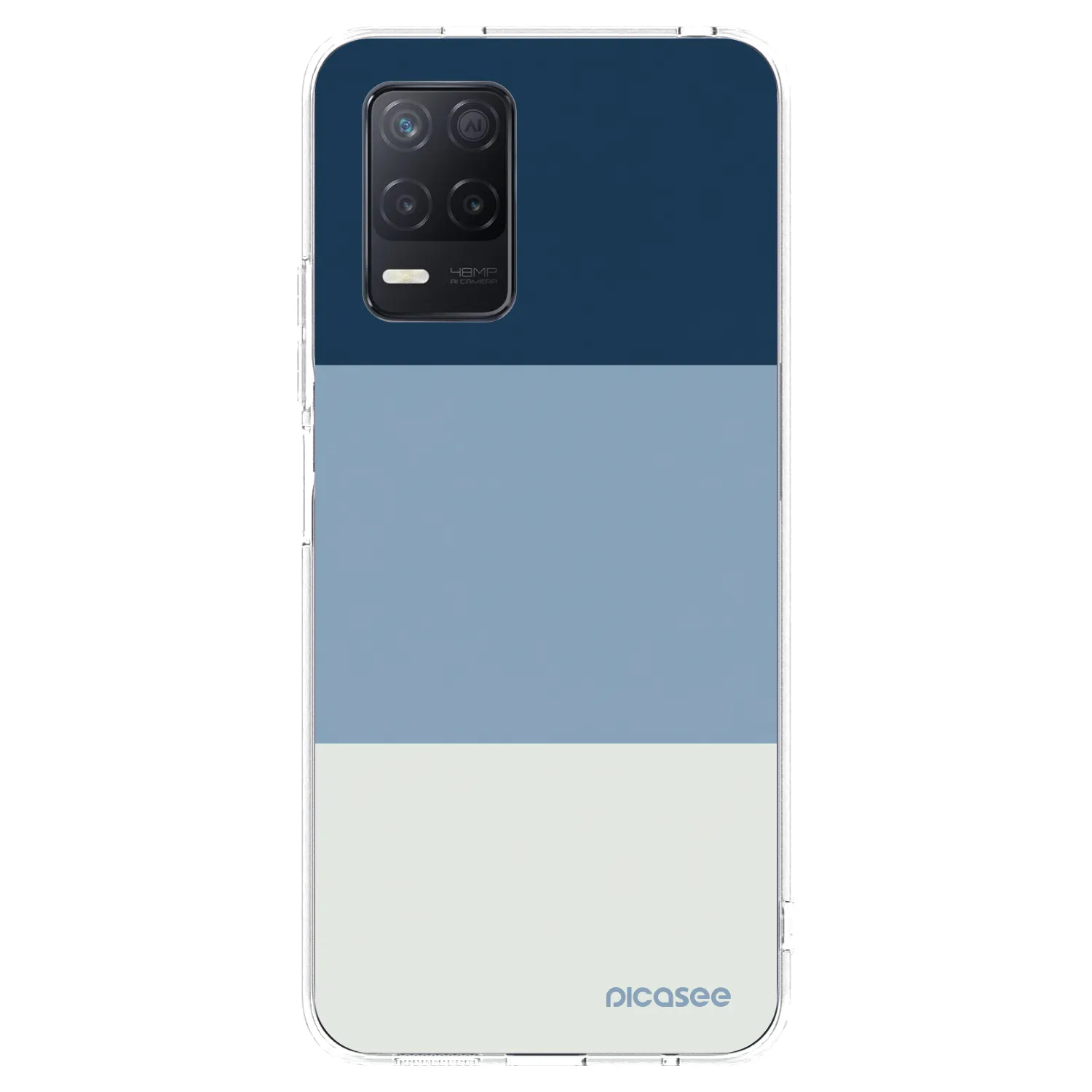 Picasee silikonska prozirna maskica za Realme 8 5G - Coastal Blue