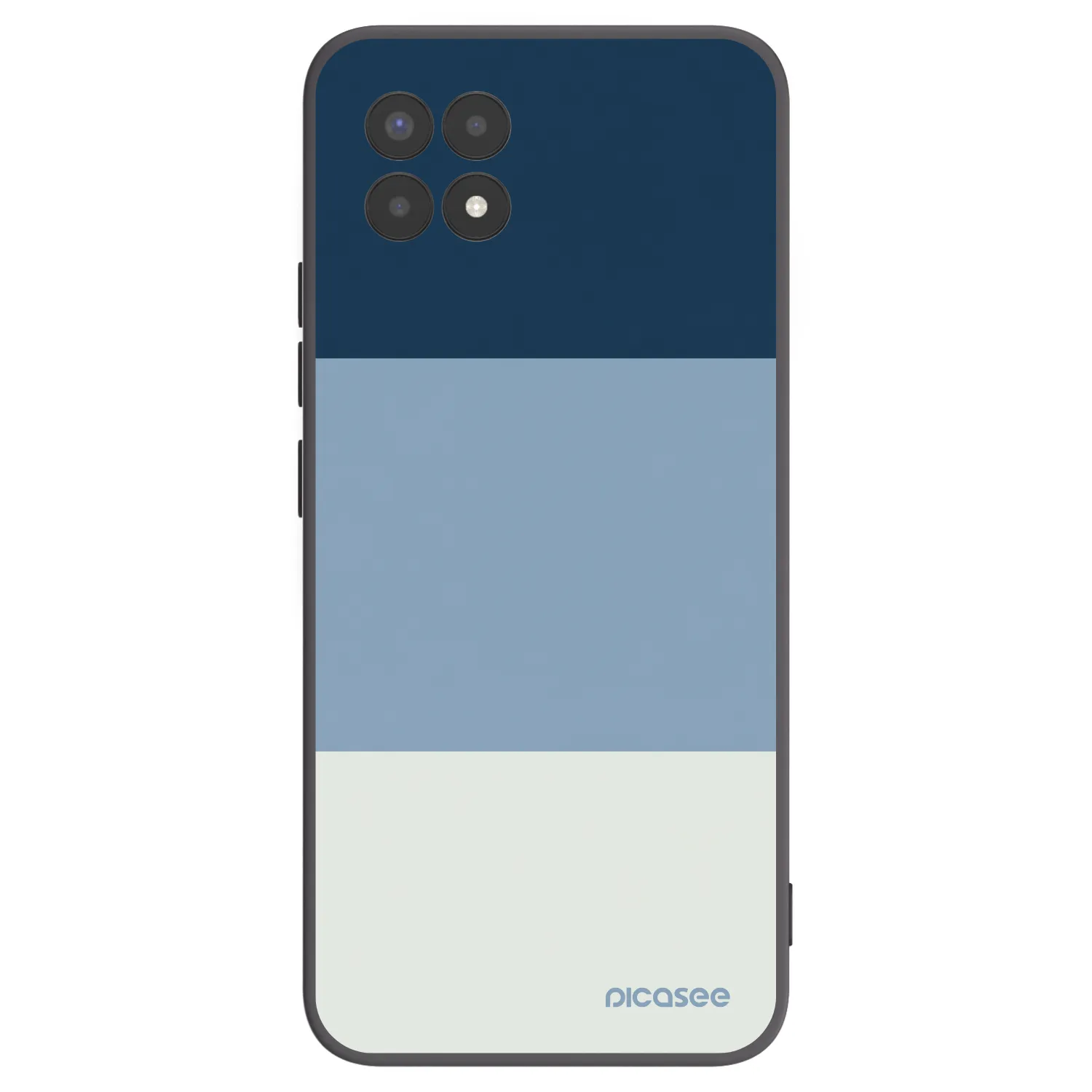 Picasee crna silikonska maskica za Realme 8i - Coastal Blue
