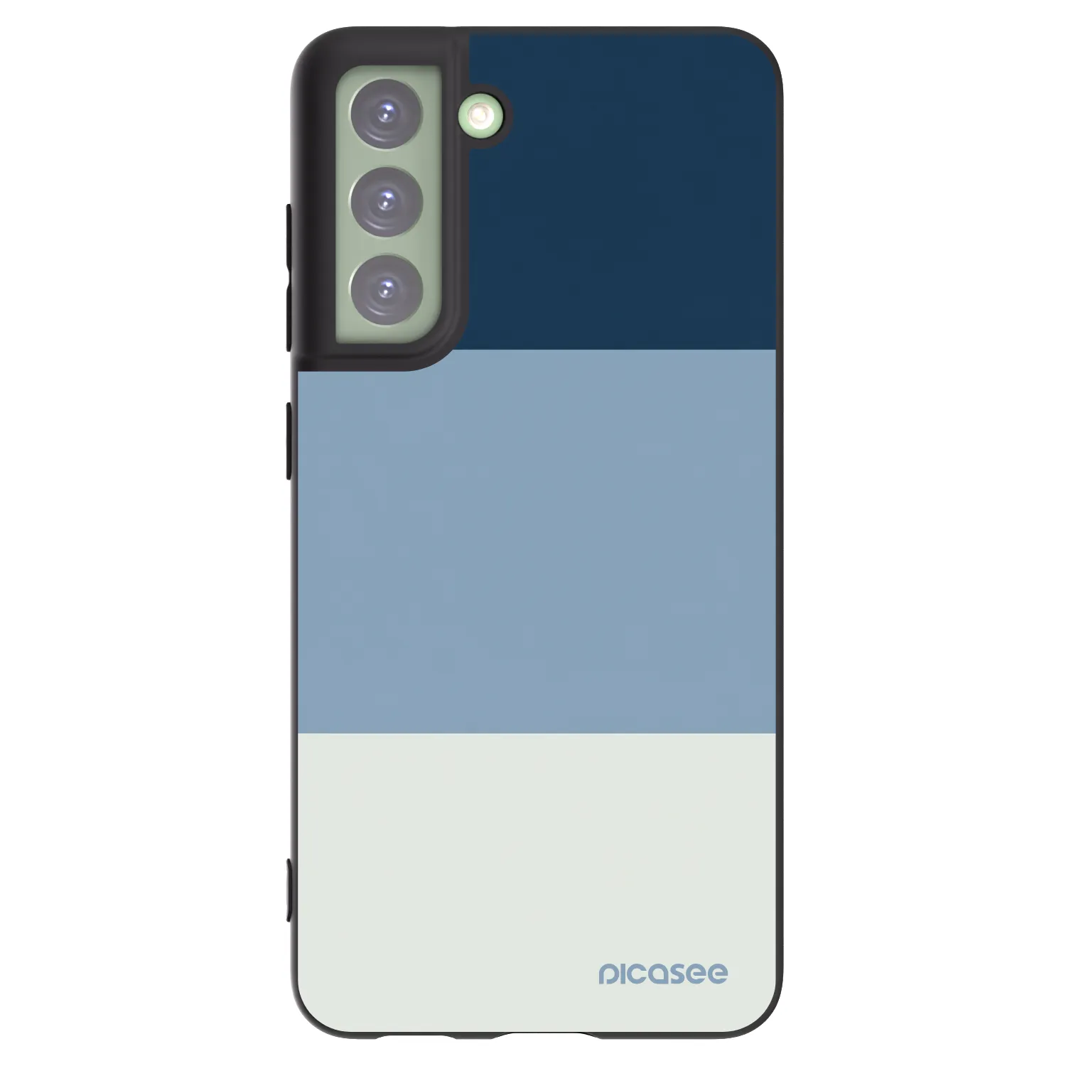 Picasee crna silikonska maskica za Samsung Galaxy S21 FE 5G - Coastal Blue